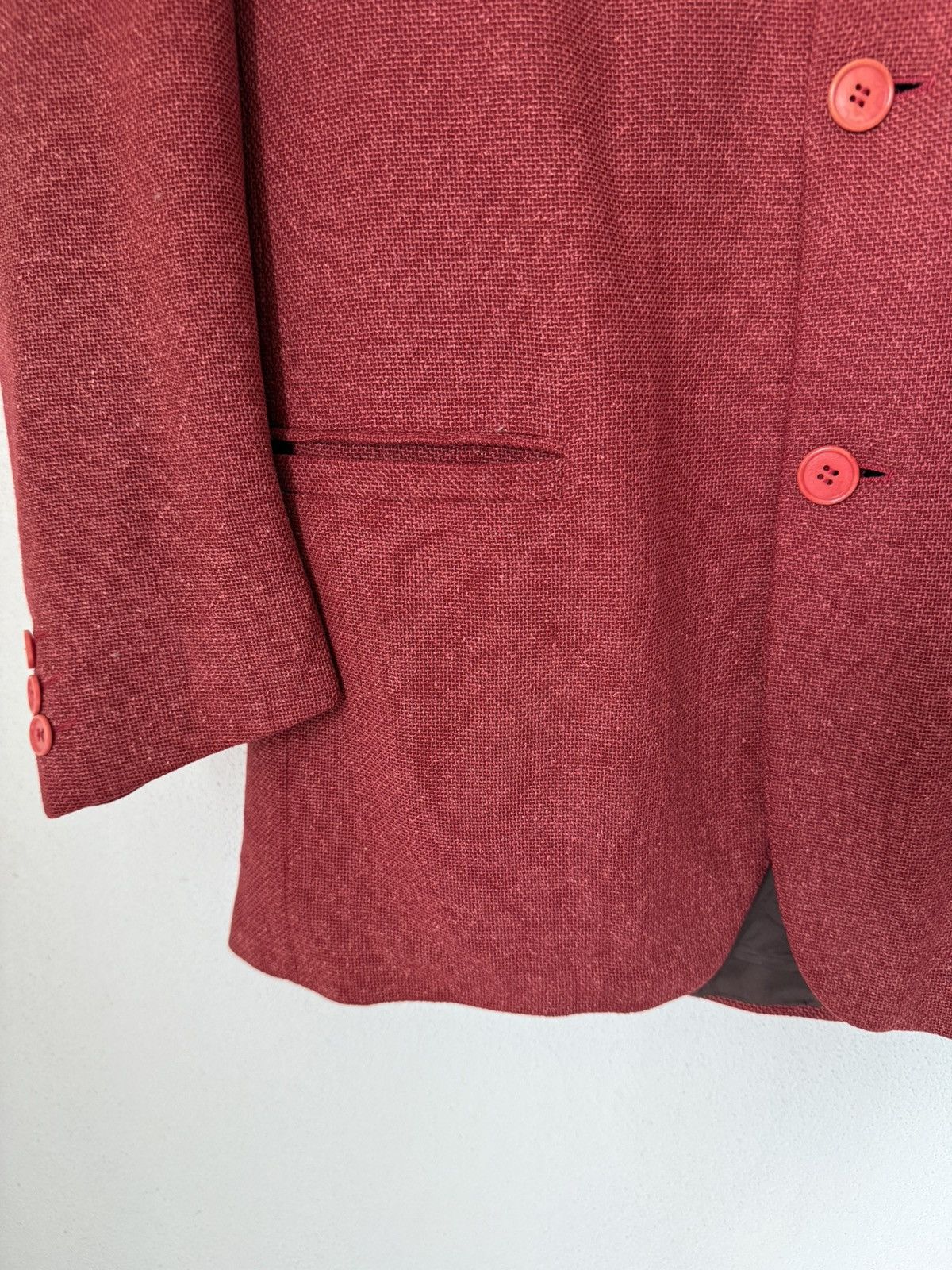 Versace Vintage Versace Blazer in Red Timeless Milanese Elegance Size US M / EU 48-50 / 2 - 5 Thumbnail