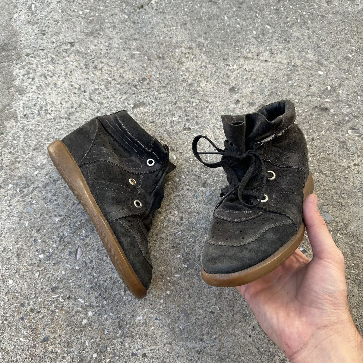 Isabel Marant Isabel Marant Bekett Wedge Vintage Hi-Top Hype sneakers Size US 9 / IT 39 - 3 Thumbnail