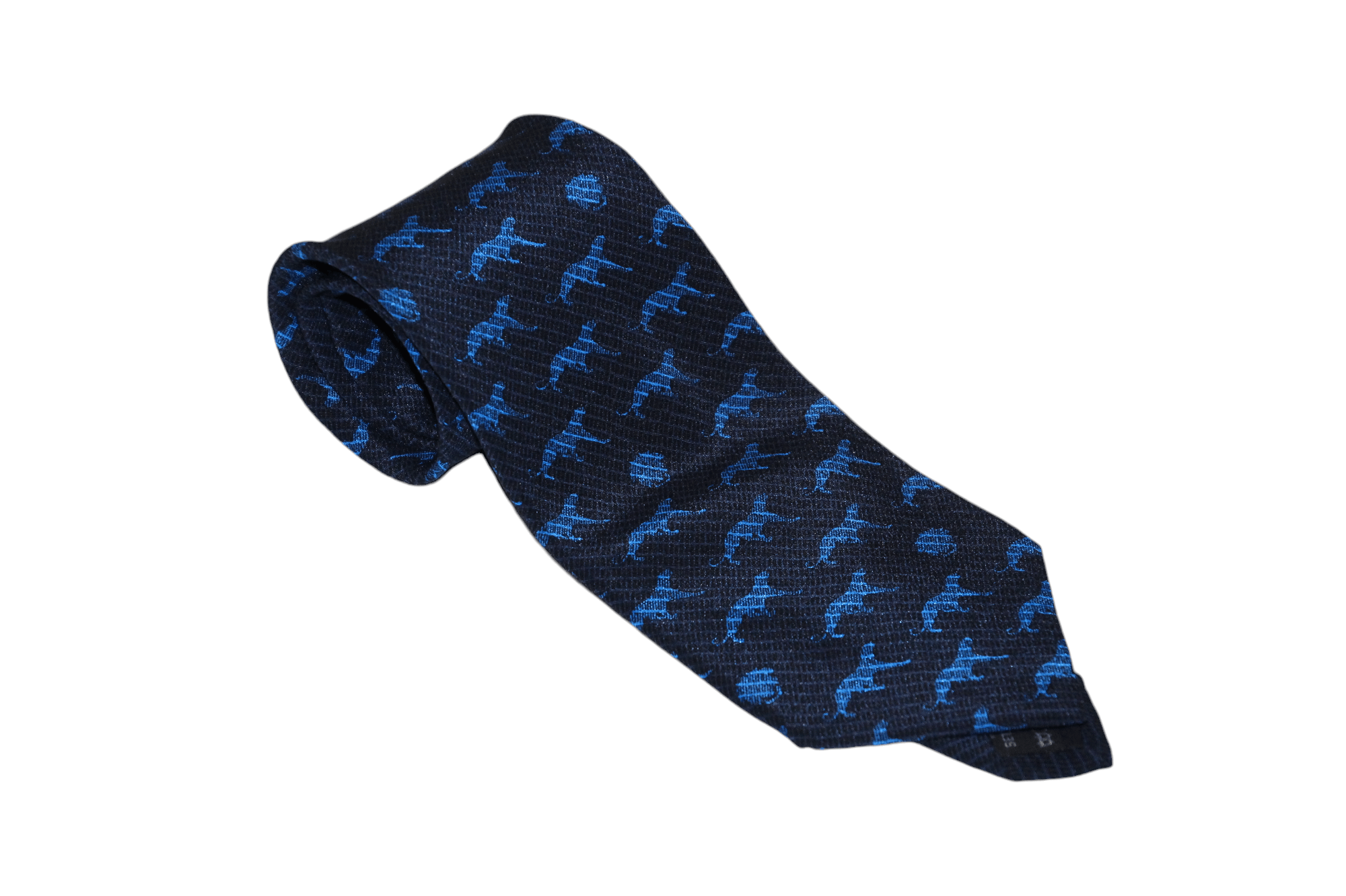 Versace Rare Vtg 80's 90's Gianni Versace Panther Monogram Silk Tie Size ONE SIZE - 1 Thumbnail