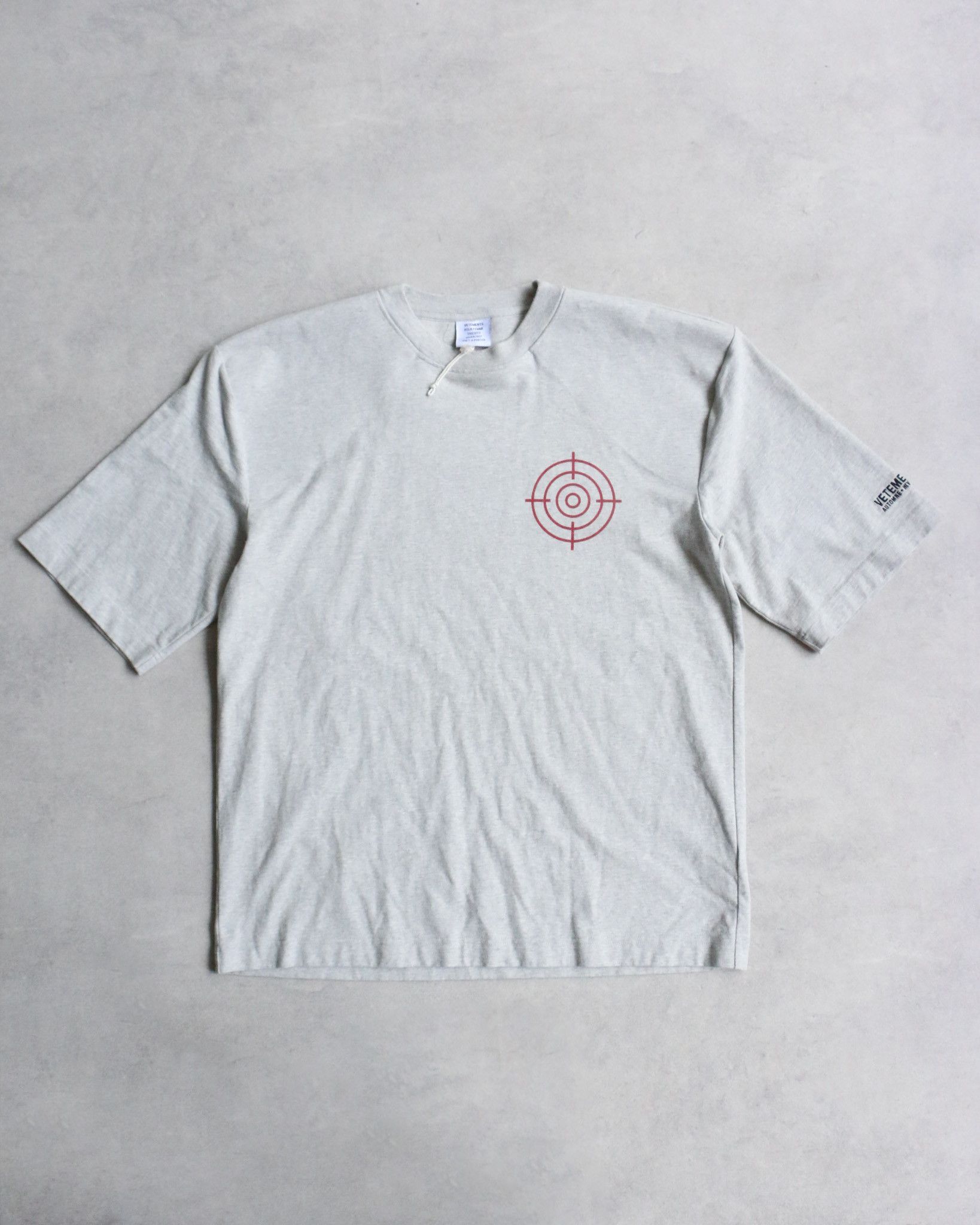 Vetements Vetements Eleven Inch Gun Club Tee Grey Size US S / EU 44-46 / 1 - 4 Thumbnail