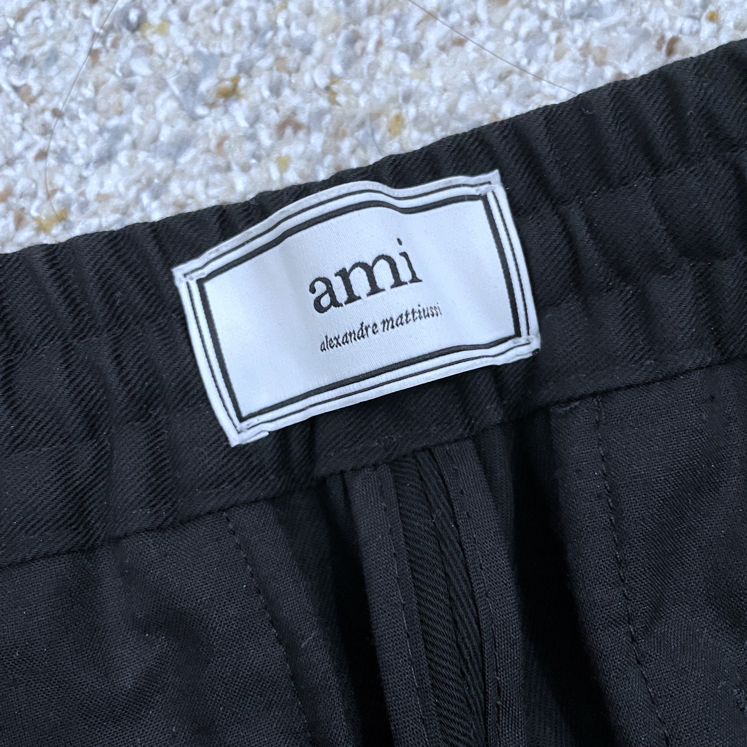 AMI Cropped Elasticated Trousers Size US 30 / EU 46 - 3 Thumbnail