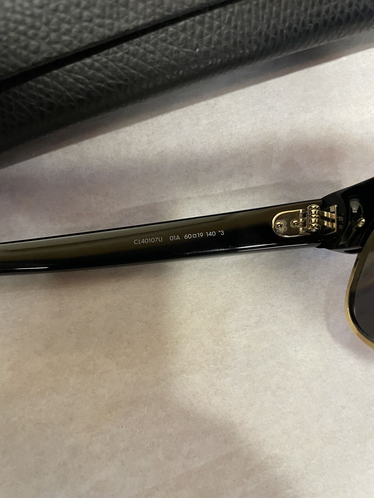 Celine CELINE CL40107U 01A 60MM Black/Smoke Rectangle Sunglasses Size ONE SIZE - 2 Thumbnail