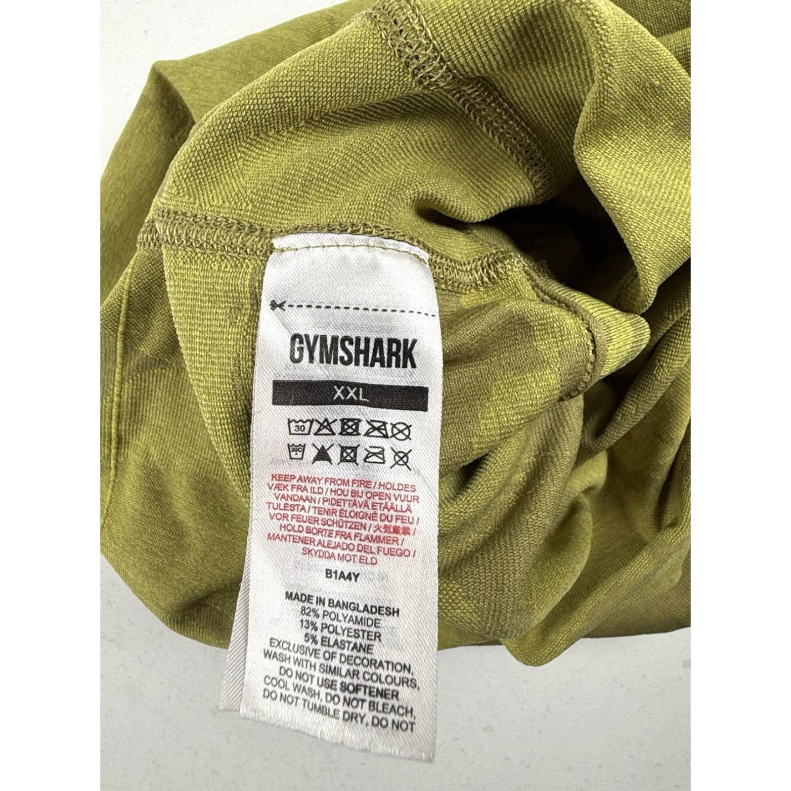Gymshark GYMSHARK Shorts Biker Multicolor Camouflage 2XL Women Regular Elastic Waist Comfort Stretch High Waisted Seamless Workout Gym Size 40" / US 18 - 2 Thumbnail