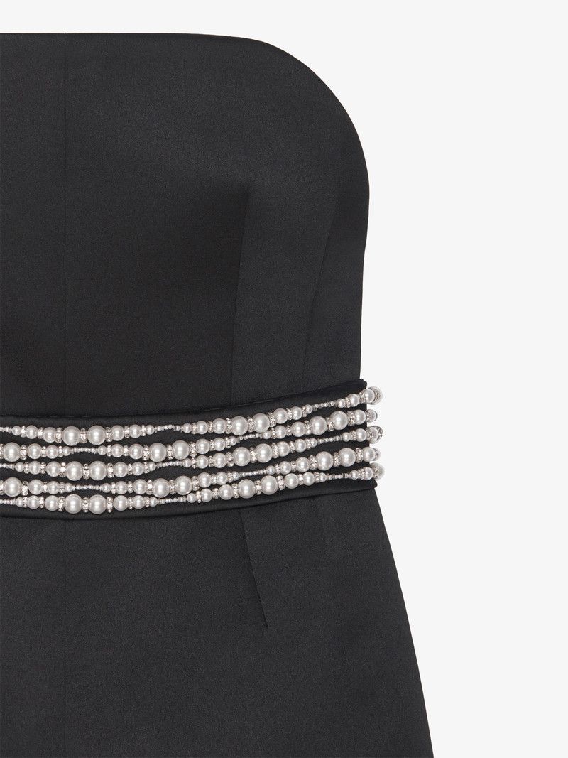 Givenchy o1n1vont0326 Evening Bustier Dress in Black Size M / US 6-8 / IT 42-44 - 2 Thumbnail