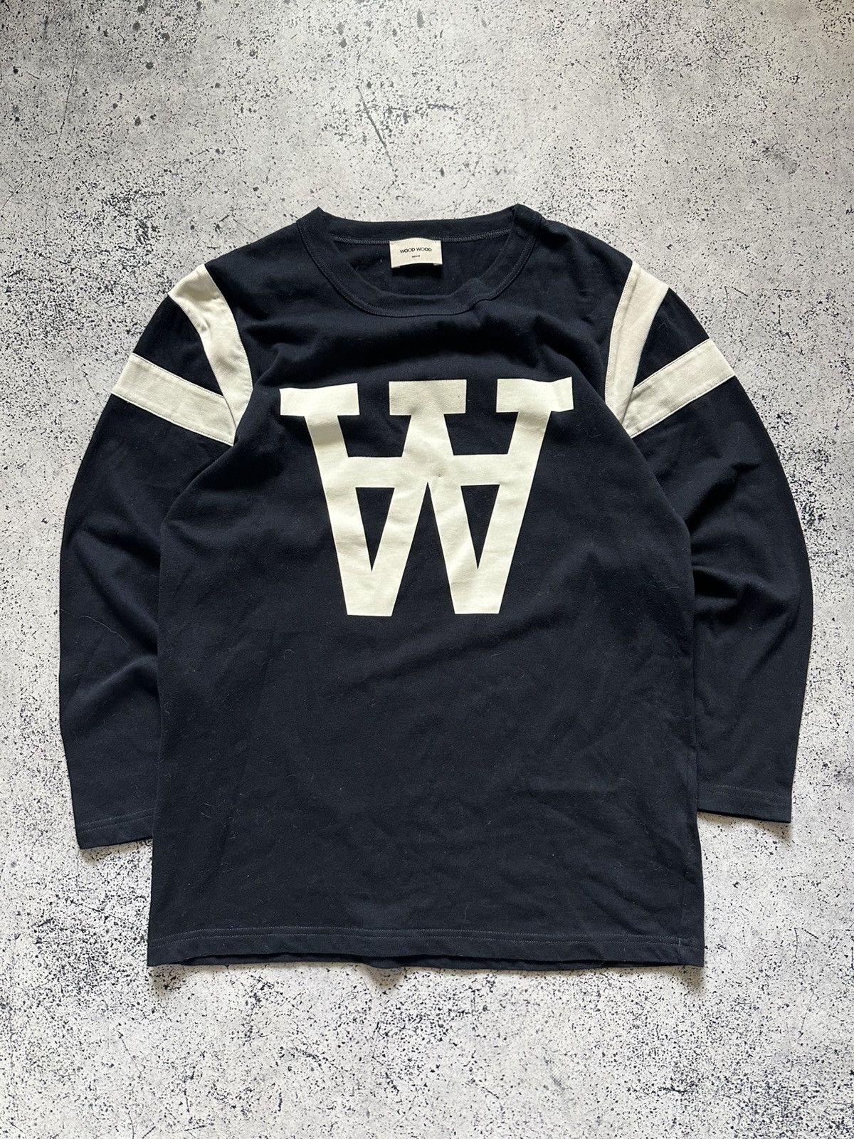 Vintage × Wood Wood Vintage Wood Wood Long Sleeve Big Logo Overprint Y2K USA Size US M / EU 48-50 / 2 - 1 Thumbnail