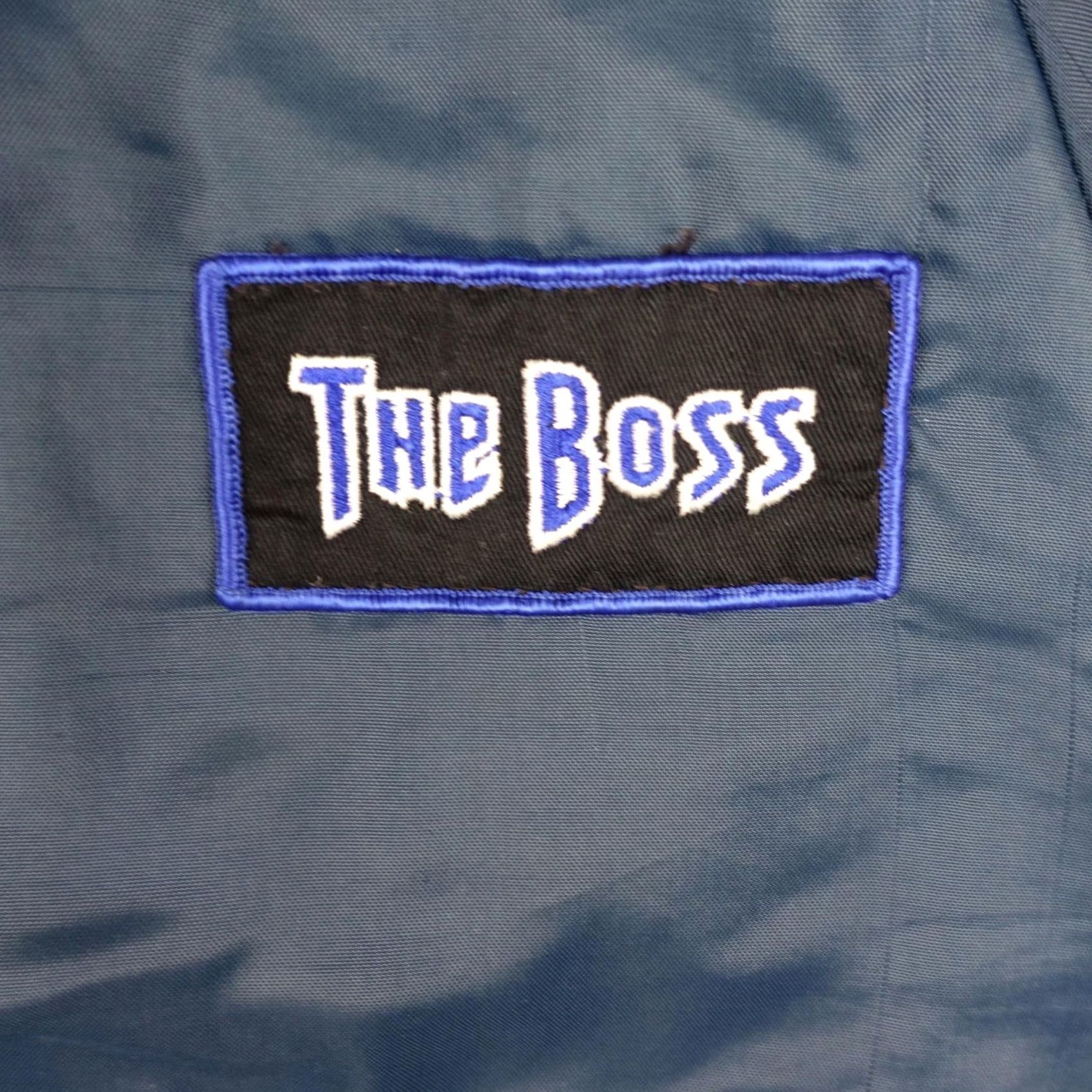 Dunbrooke VINTAGE Dunbrooke Pla-Jac Jacket Mens Large Blue Satin Varsity The Boss USA VTG Size US L / EU 52-54 / 3 - 3 Thumbnail