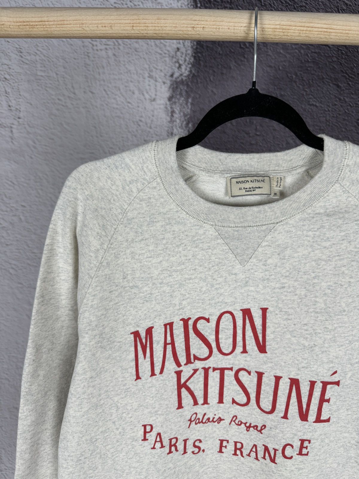 Maison Kitsune MAISON KITSUNÉ Mélange Printed French Coton-Terry Sweatshirt Size US M / EU 48-50 / 2 - 3 Thumbnail