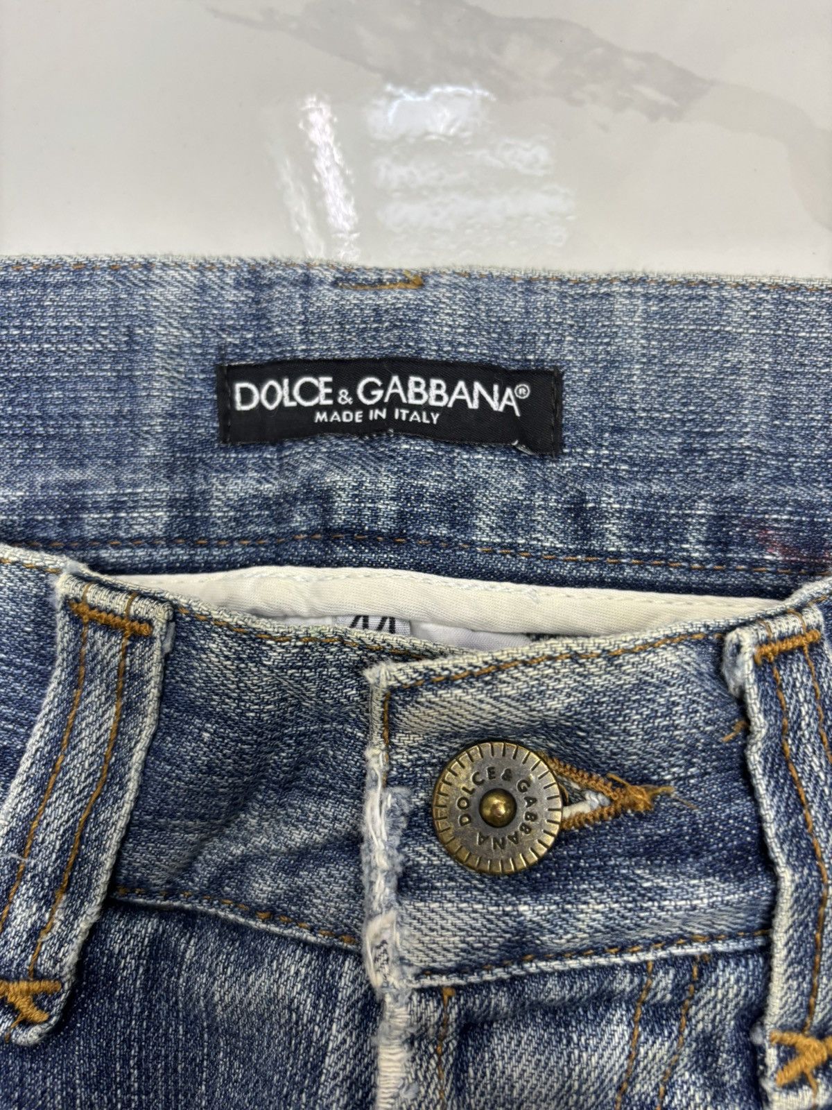 Dolce & Gabbana Dolce & Gabbana Archived Thrashed Ripped Ruin Jeans Size 32" / US 10 / IT 46 - 10 Thumbnail