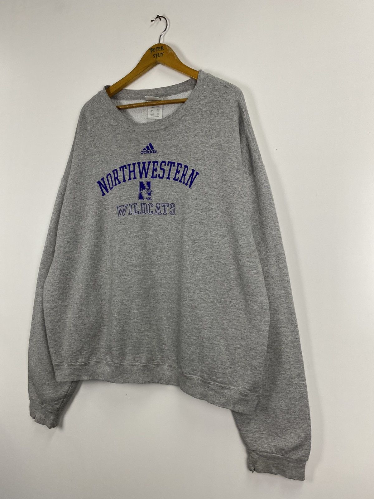 Adidas × Vintage Vintage Adidas Northweston Sweatshirt Size US XL / EU 56 / 4 - 3 Thumbnail