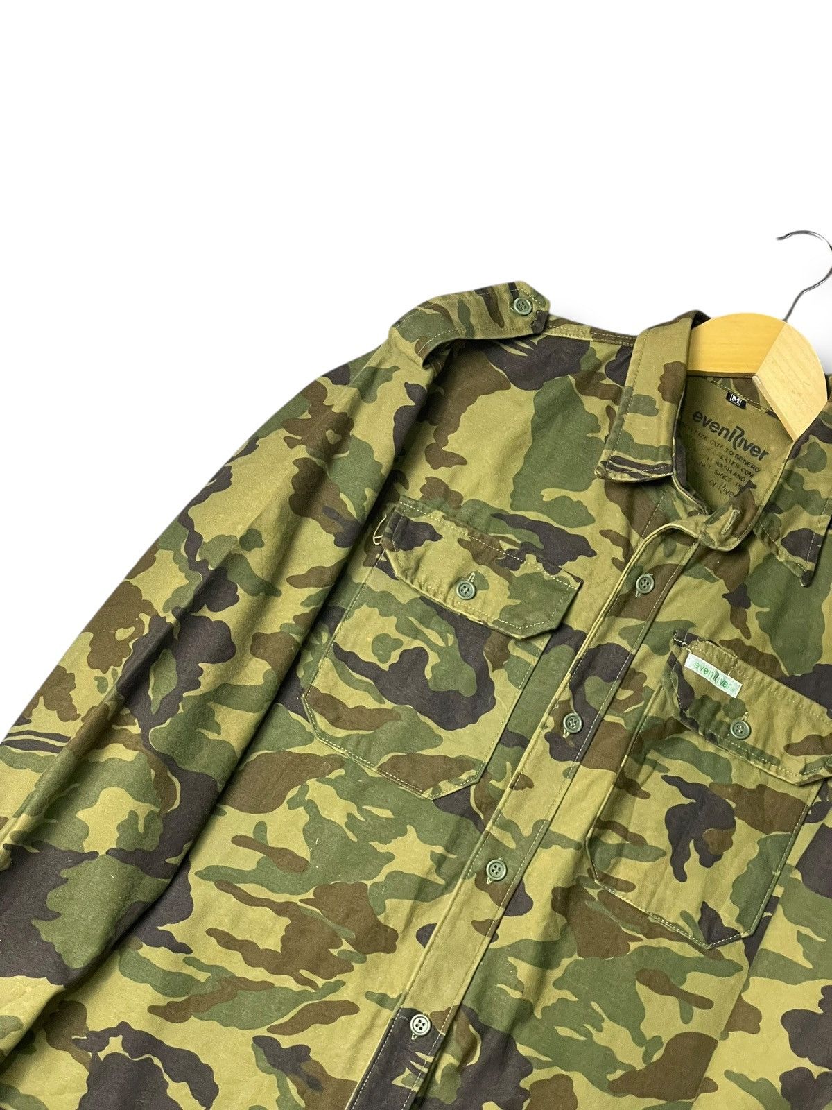Japanese Brand × Vintage Even River Camouflage Double Packet Jacket (115) Size US M / EU 48-50 / 2 - 2 Thumbnail