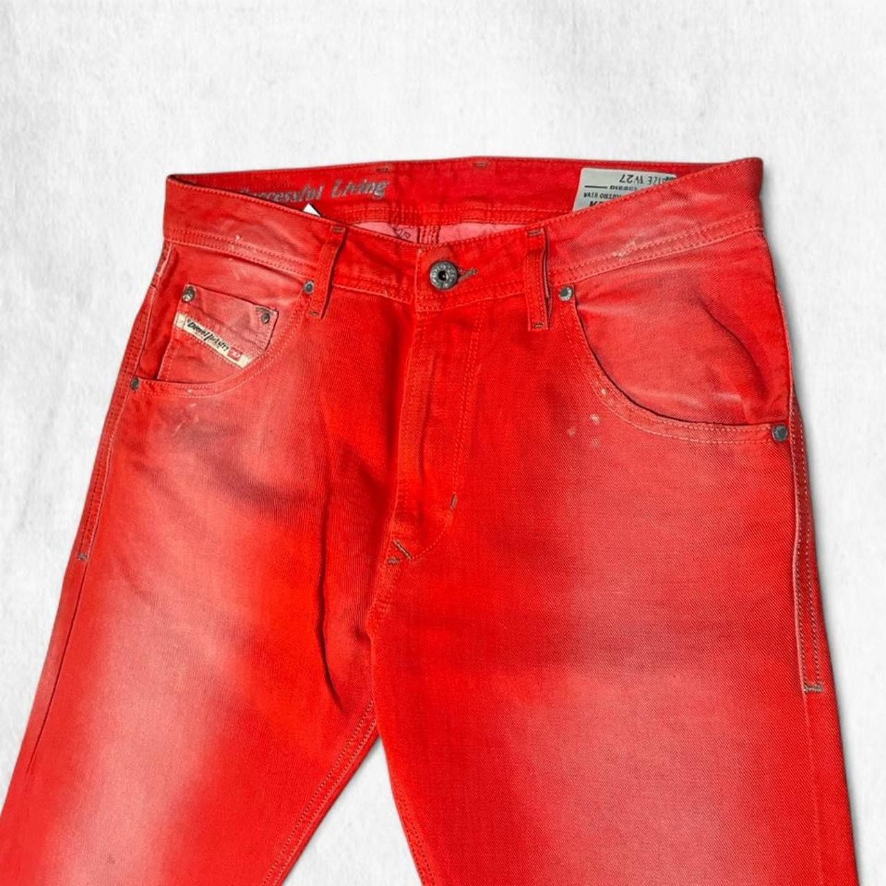 Diesel Diesel archival Vintage KRAYVER red denim overdyed Size US 27 - 2 Thumbnail