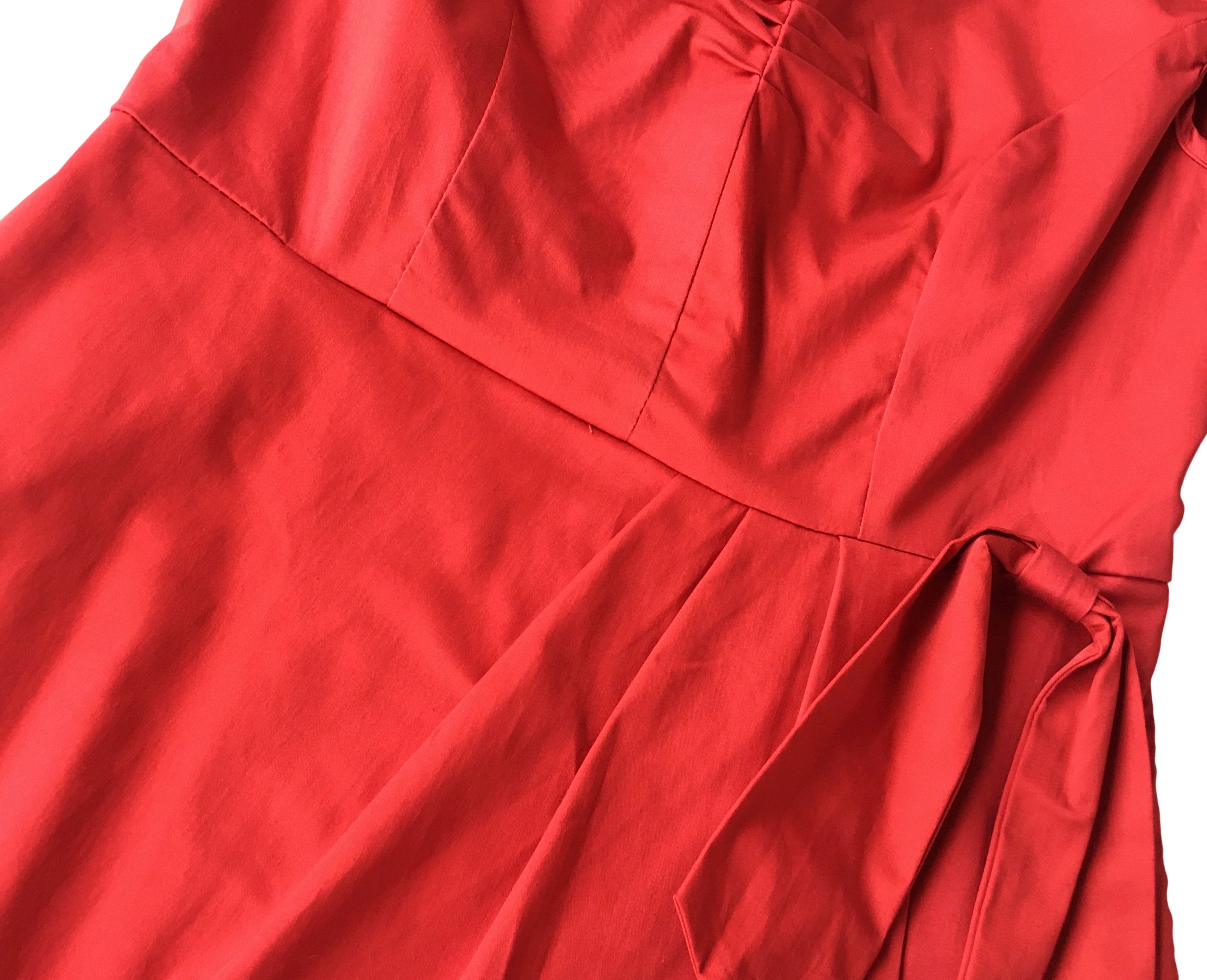 Other Red Vintage Style Pencil Dress Size L / US 10 / IT 46 - 6 Thumbnail