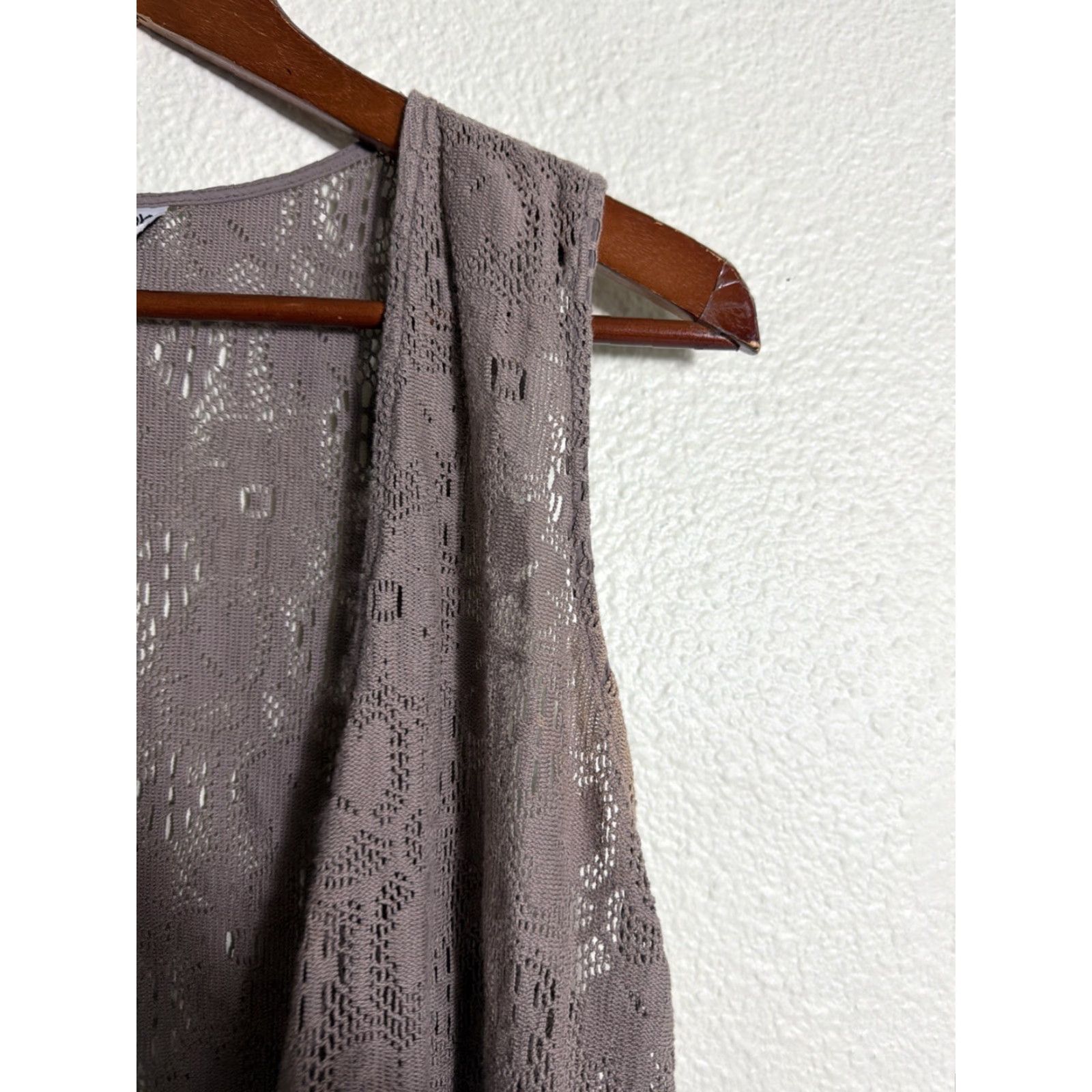 Vintage VINTAGE Star Cody Womens Cardigan Brown Lace Floral Cotton Nylon Small S Sweater Size S / US 4 / IT 40 - 2 Thumbnail