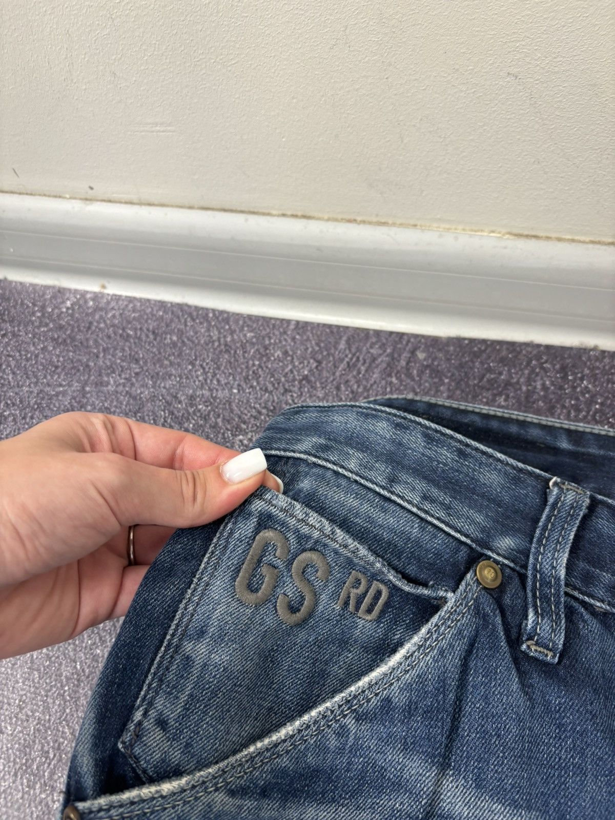G-Star Vintage G-Star Raw Faded Blue Avant Garde Denim Baggy Jeans Size US 38 / EU 54 - 11 Thumbnail