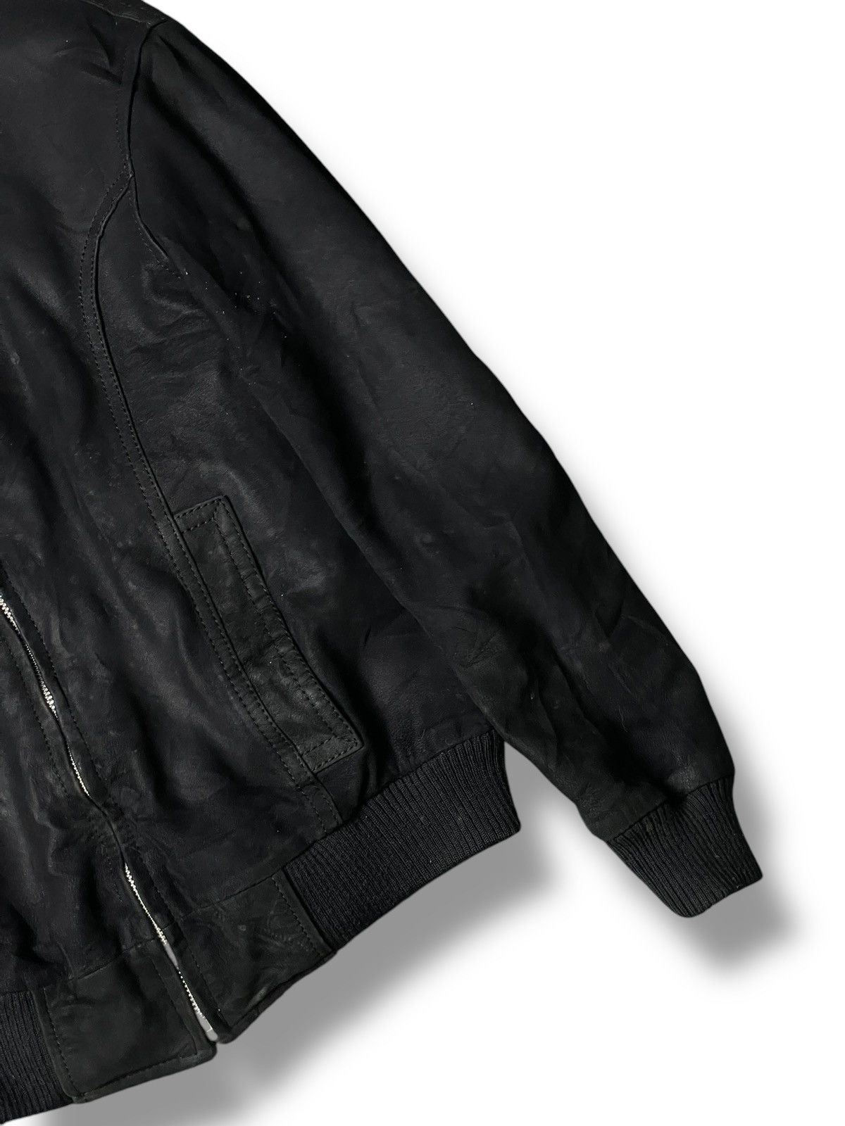 Japanese Brand × Vintage Angel Leather Double Pocket Zipper Jacket (107) Size US L / EU 52-54 / 3 - 3 Thumbnail