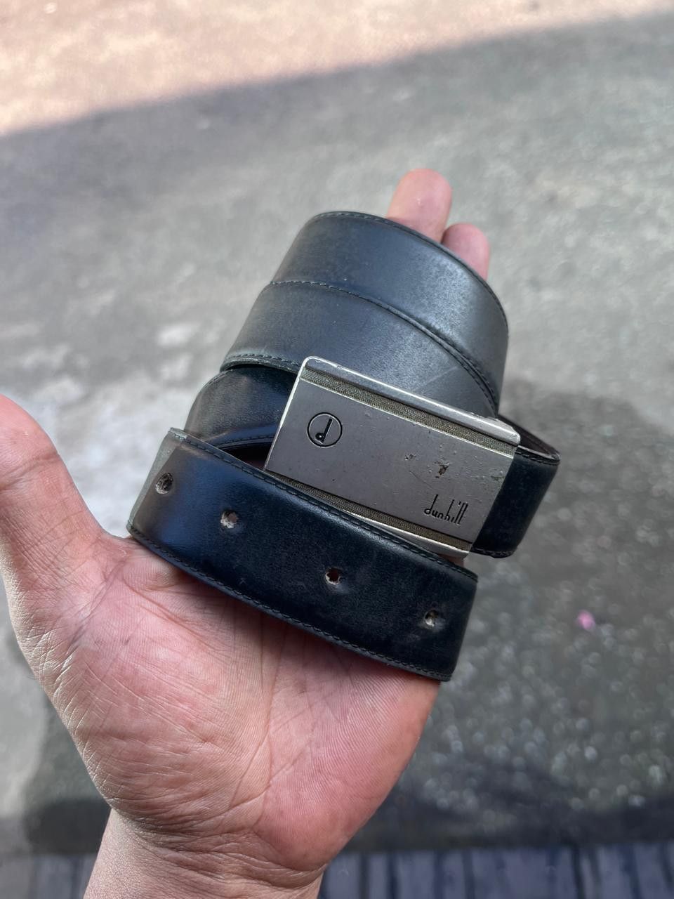 Alfred Dunhill Vintage Dunhill Leather Belt Size 32 - 2 Thumbnail