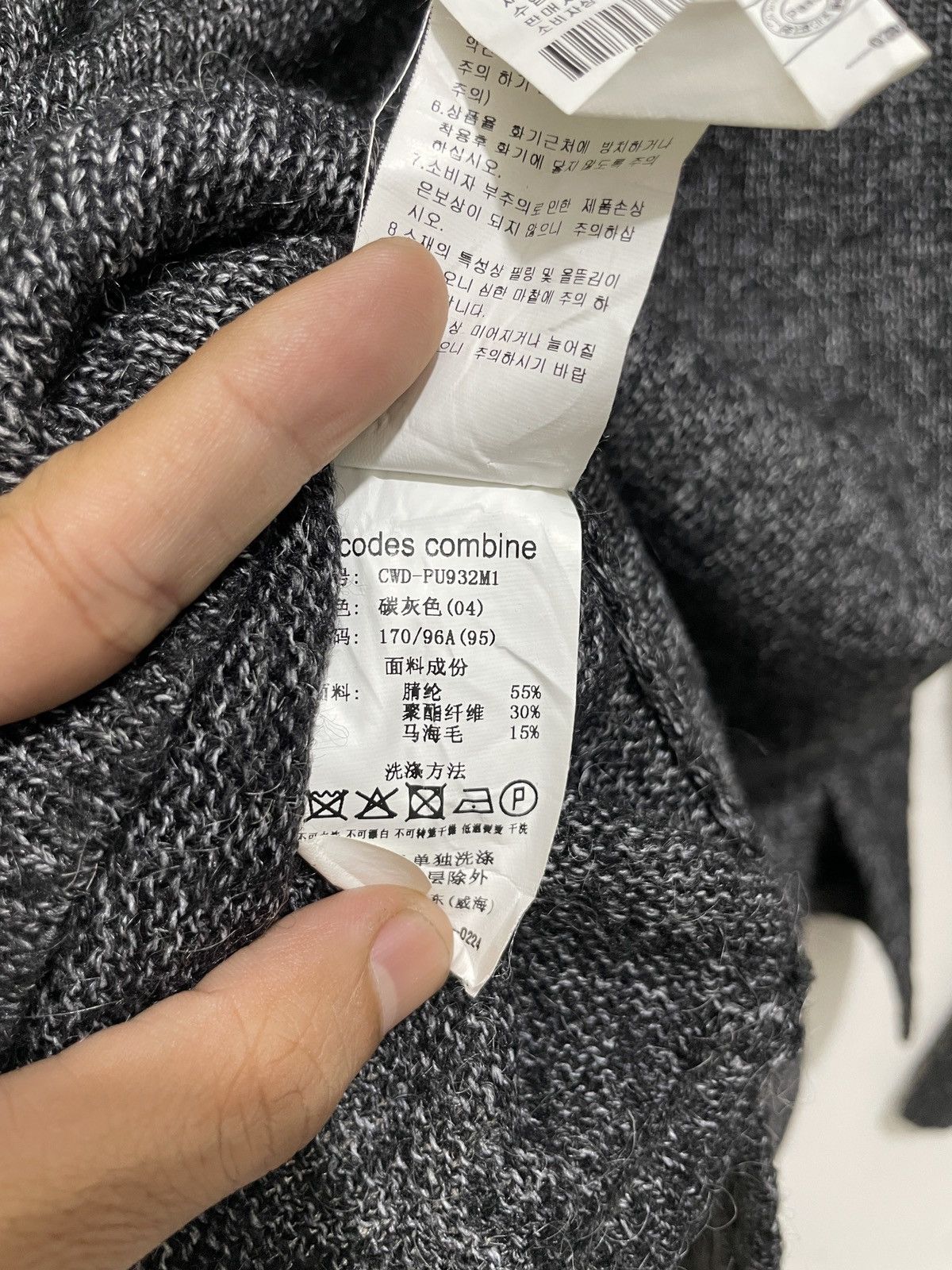 If Six Was Nine ⚡️SS25⚡️Codes Combine knitwear hoodie with finger gloves Size US L / EU 52-54 / 3 - 7 Thumbnail