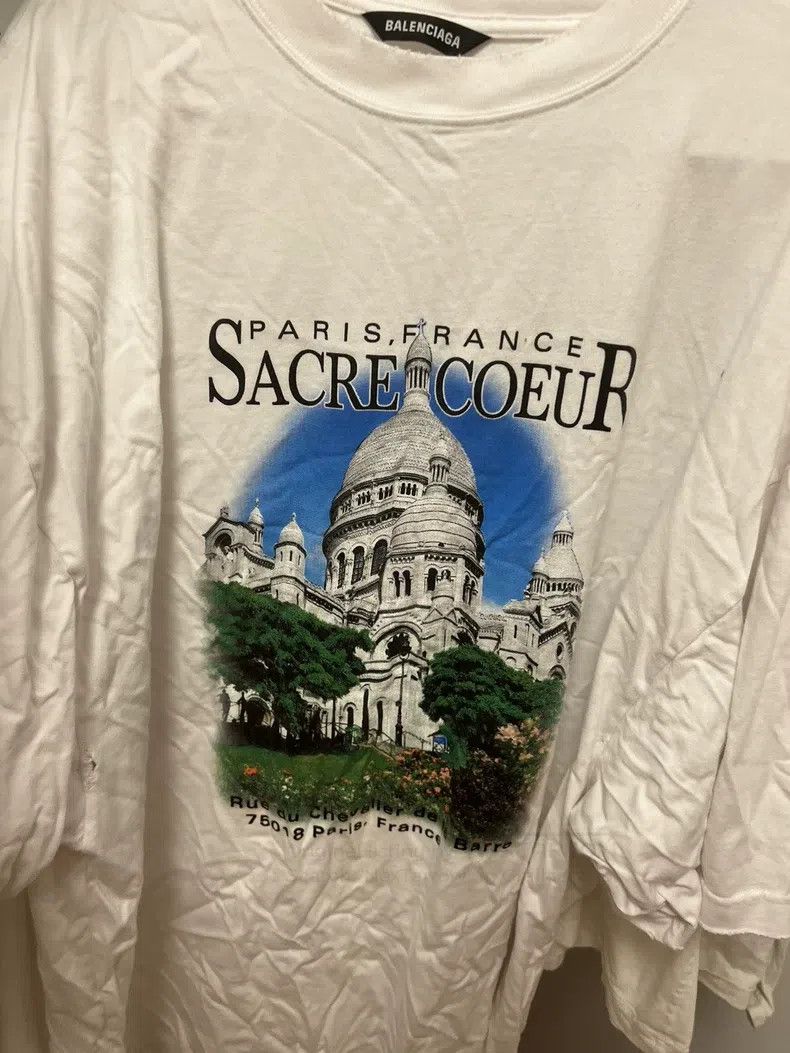 Balenciaga Balenciaga Sacré-Cœur Short Sleeve Size US M / EU 48-50 / 2 - 1 Thumbnail