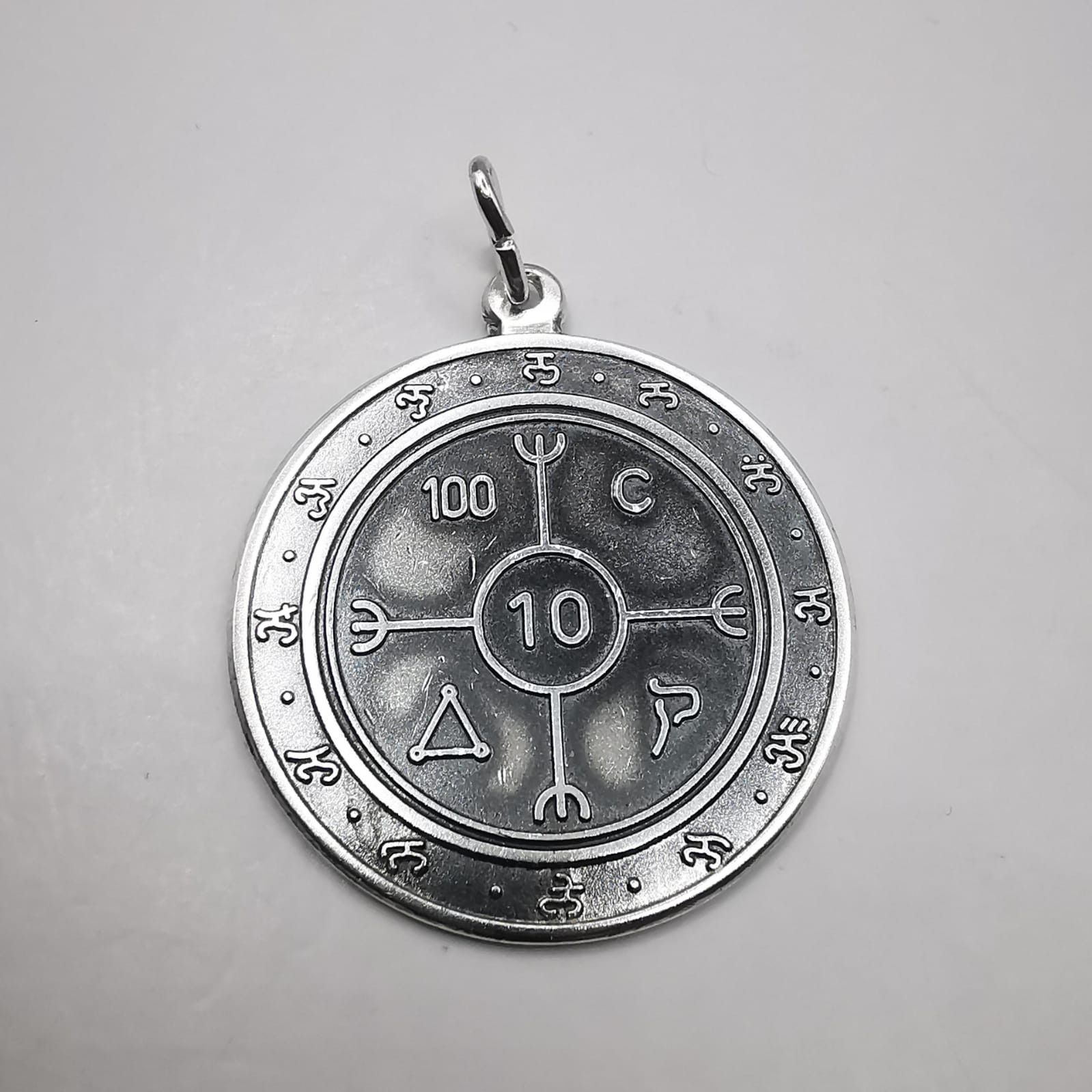 Sterling Silver Vintage pendant "Amulet of Spiritual Power 925 silver 8,46g Size ONE SIZE - 1 Thumbnail