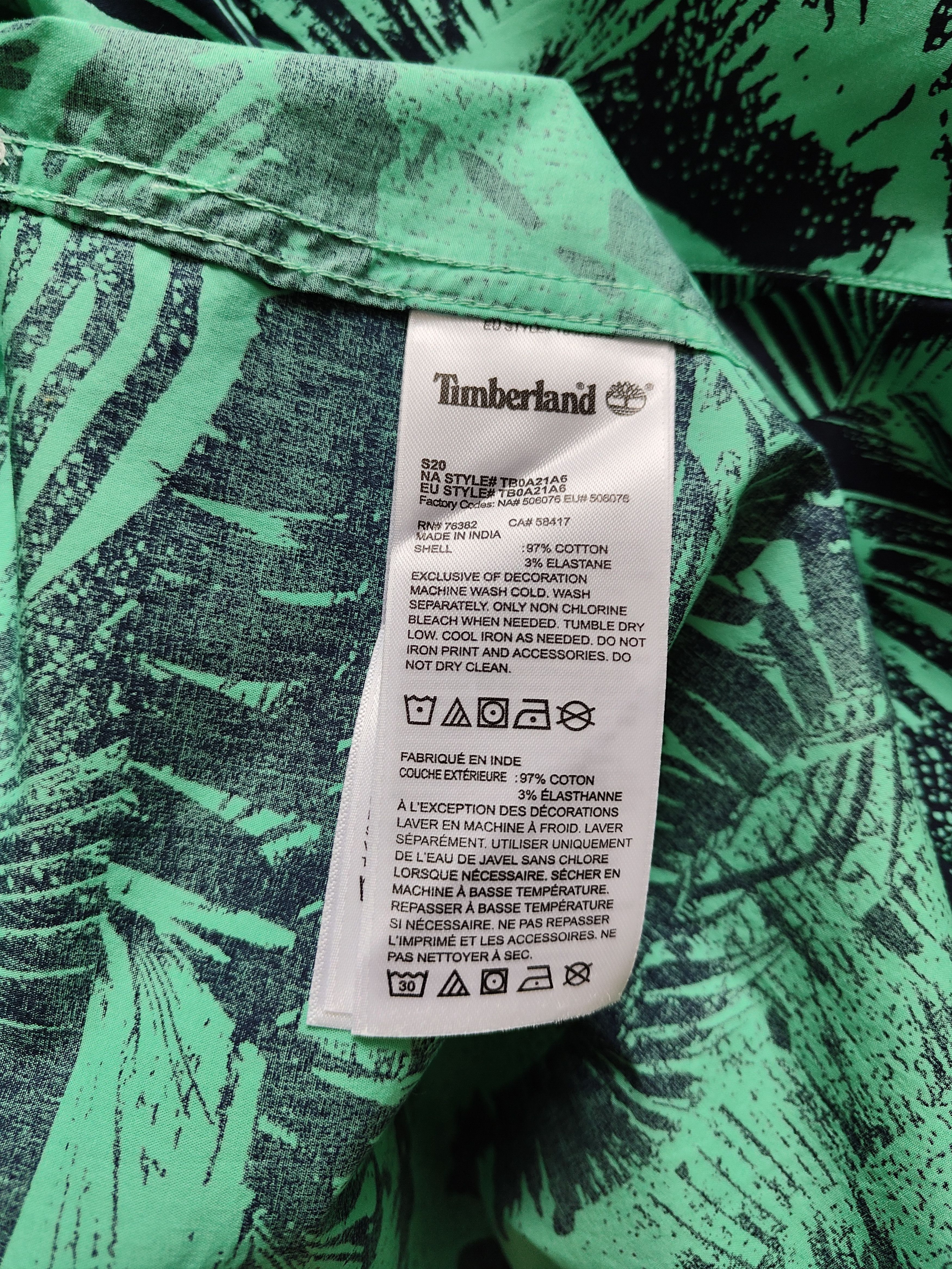 Timberland Timberland Crazy Shirt XL Hawaii Timberland Shirt Size US XL / EU 56 / 4 - 6 Thumbnail