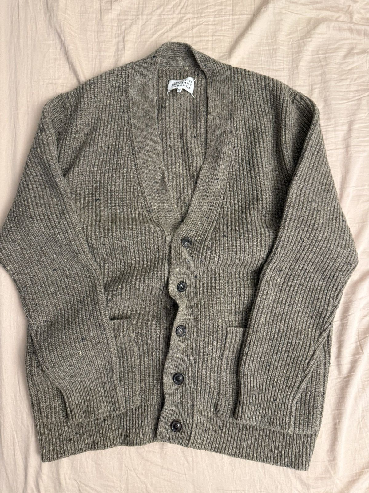 Maison Margiela Margiela Donegal classic knit cardigan Size US L / EU 52-54 / 3 - 1 Thumbnail