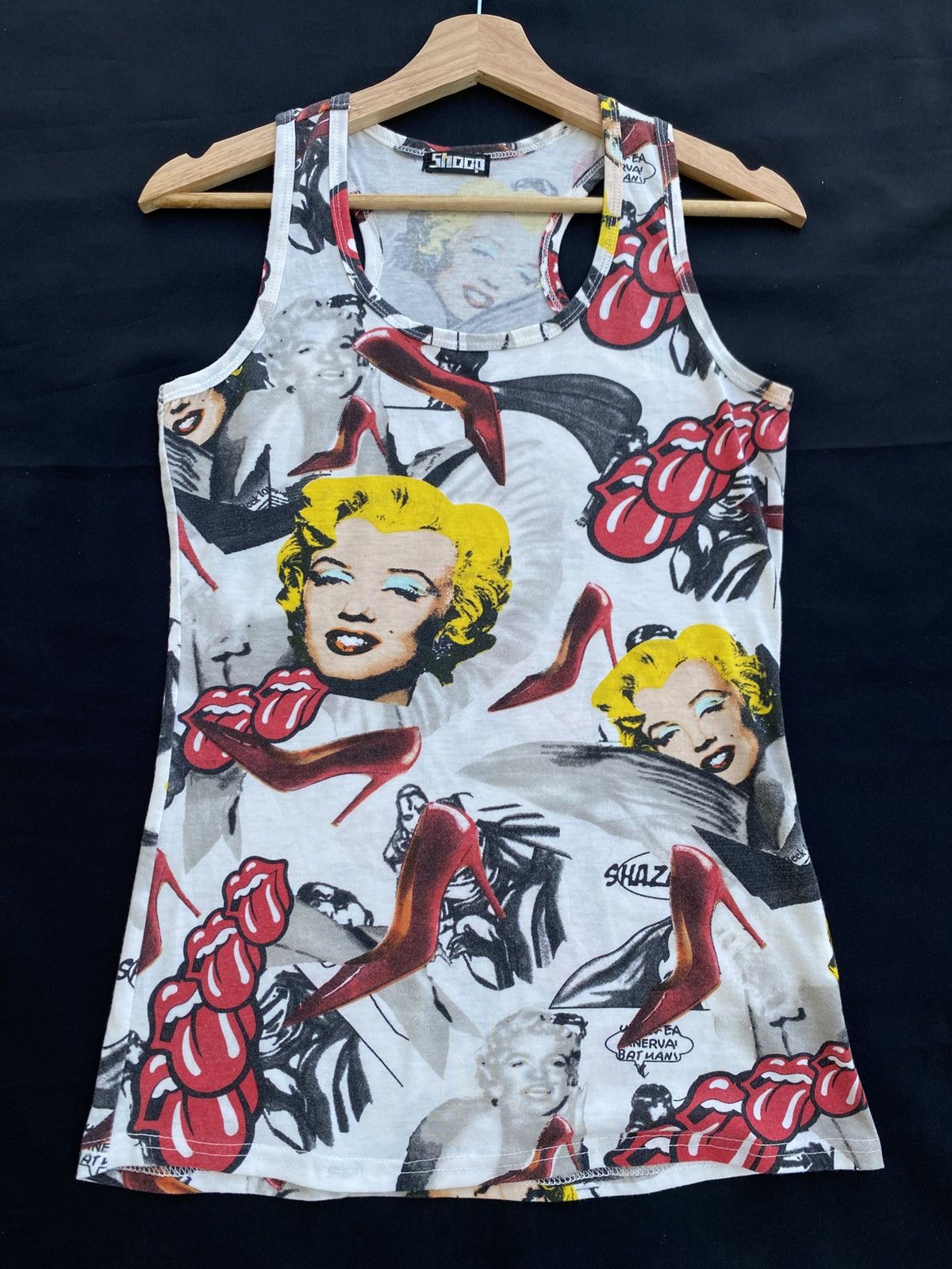 The Rolling Stones Rare Marilyn Monroe x Rolling Stones Singlet/ Top Size S / US 4 / IT 40 - 4 Thumbnail