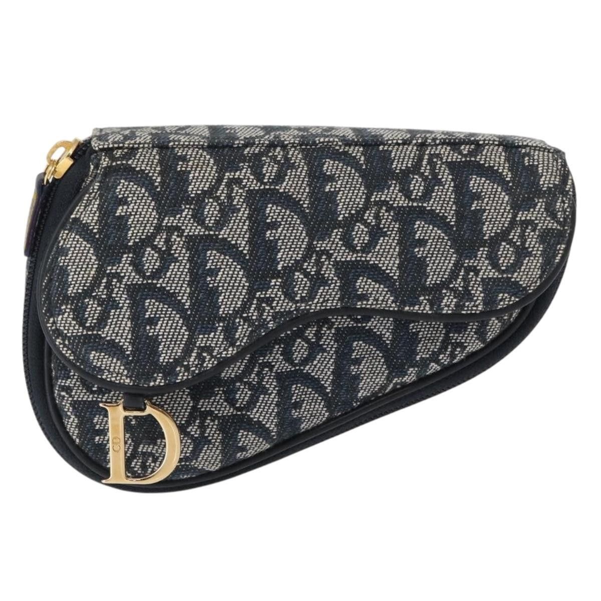 Dior Christian Dior Saddle Zip Pouch Diorissimo Canvas Size ONE SIZE - 1 Thumbnail