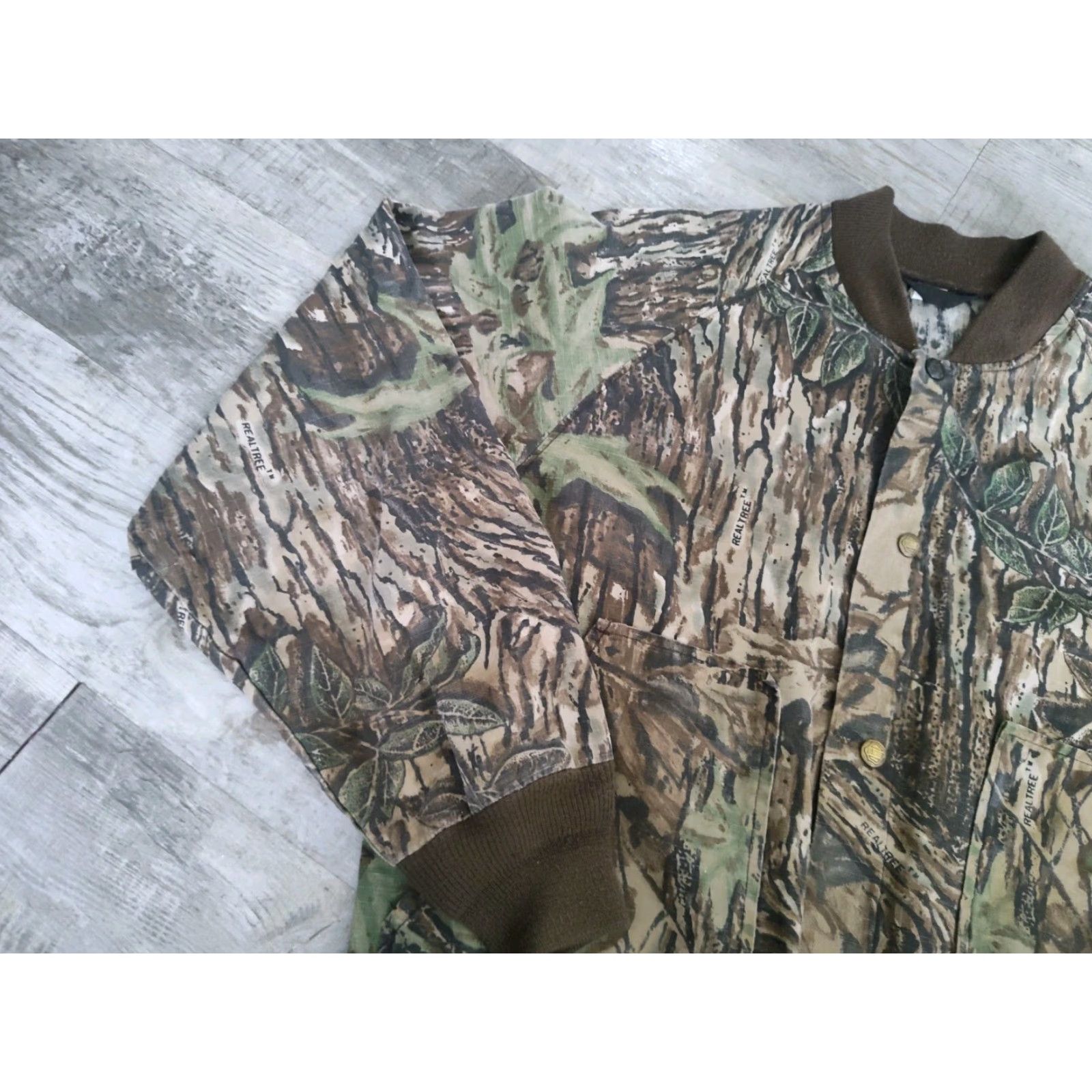 Realtree VINTAGE Liberty Men's Hunting Jacket Ripstop Camouflage US Made Size M Fall Spring Size US M / EU 48-50 / 2 - 3 Thumbnail
