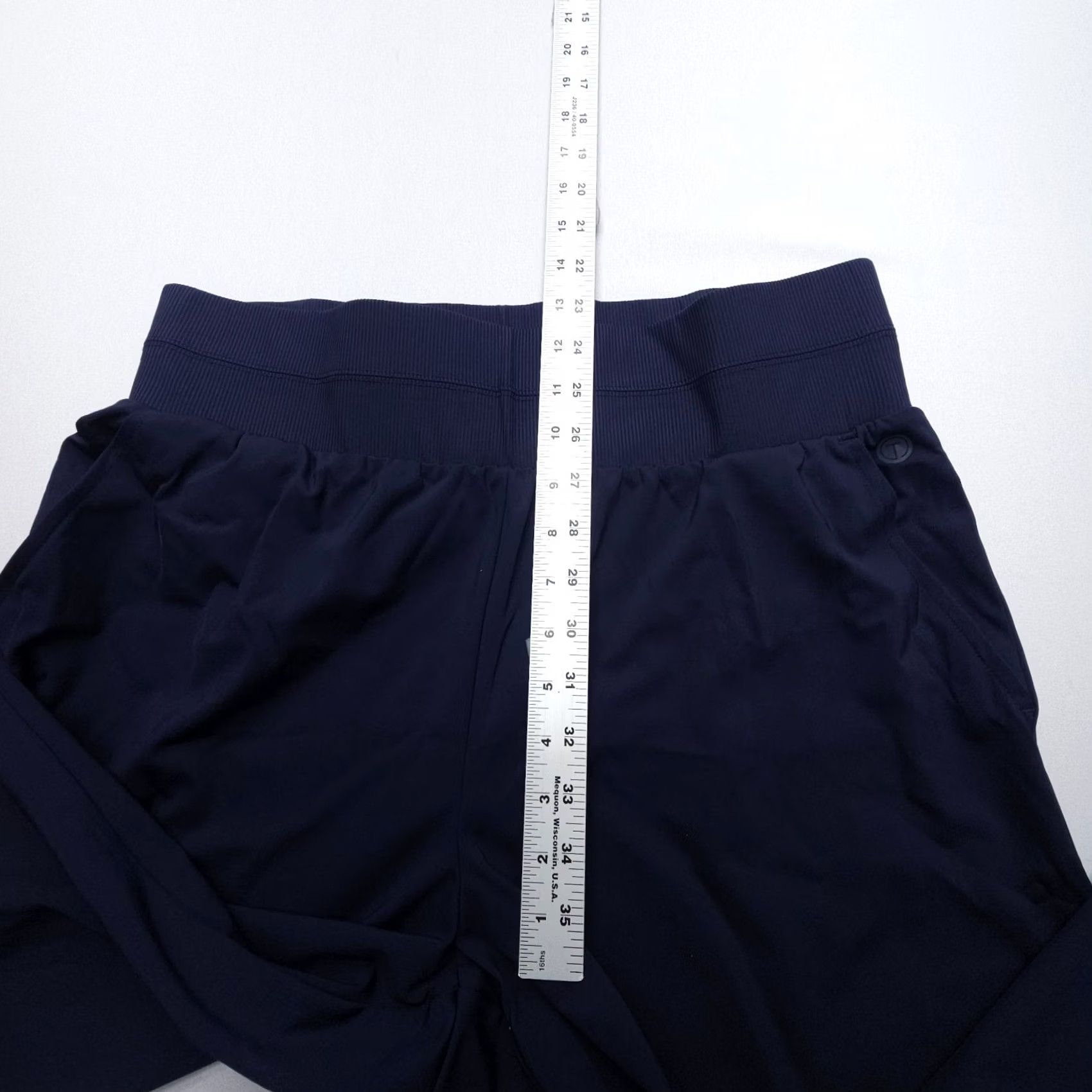 Talbots T by Talbots Pull On Wide Leg Pants Womens Large Petite LP Blue Stretch Fabric Size 36" / US 14 / IT 50 - 7 Thumbnail