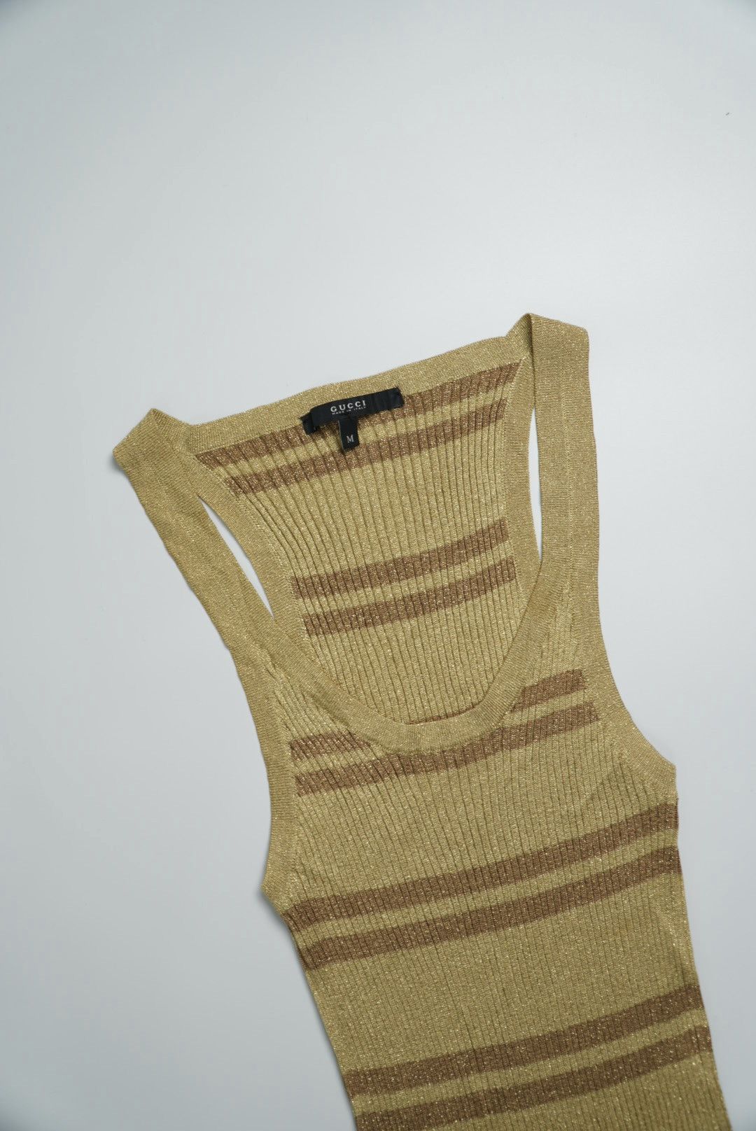 Gucci Gucci Gold Metallic Tank Top Size M / US 6-8 / IT 42-44 - 4 Thumbnail