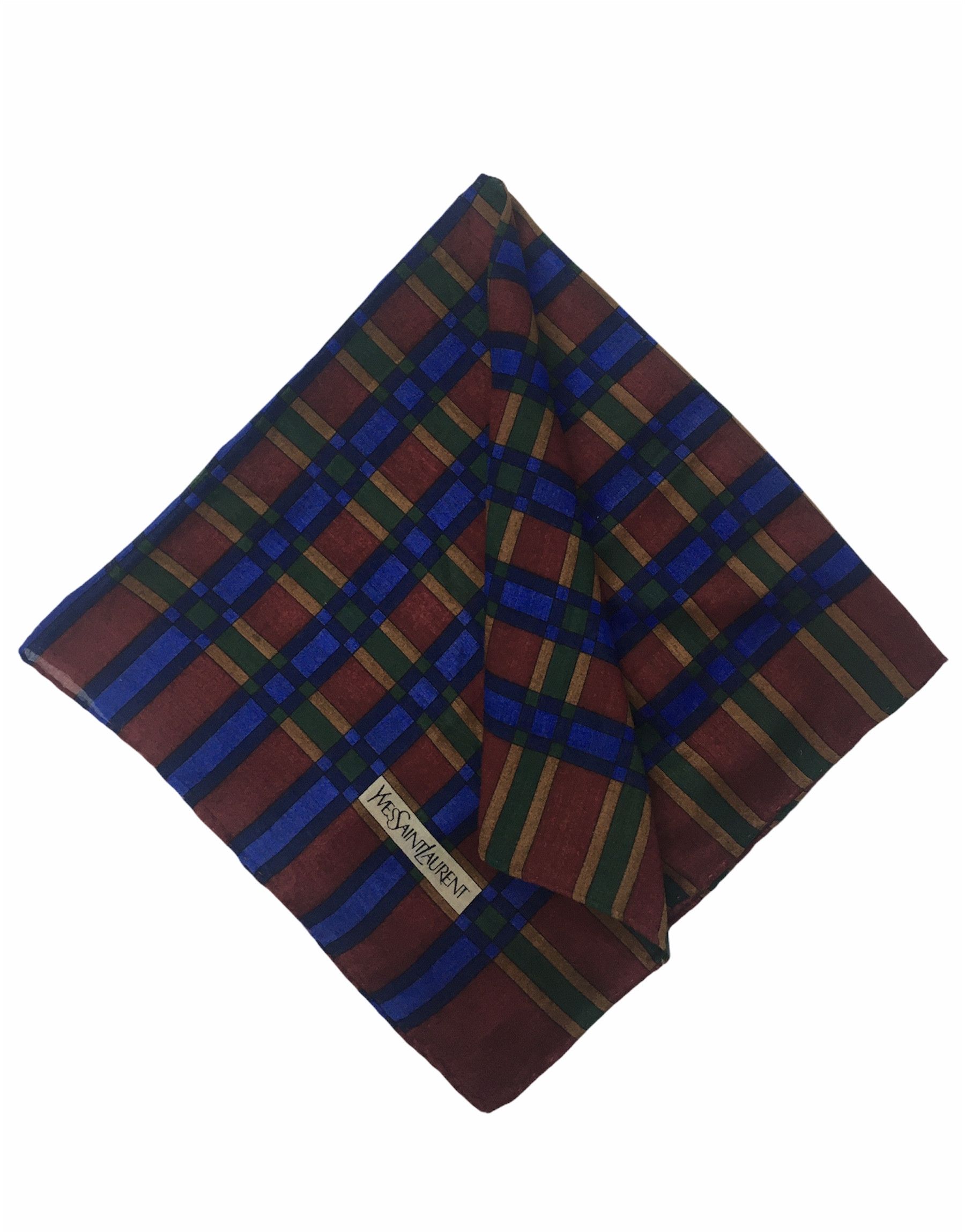 Vintage Yves Saint Laurent Handkerchief/Bandana/Neckerchief HKC0027 Size ONE SIZE - 1 Thumbnail