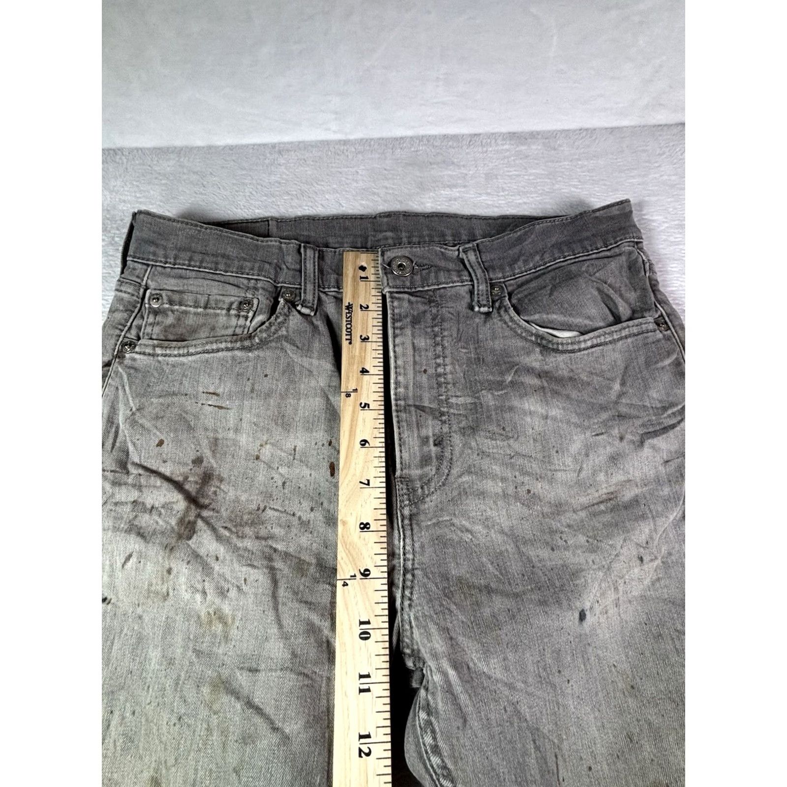 Levi's Levi's Jeans Men’s 32x32 Black Slim Straight Leg Distressed Outdoors 5-Pocket Denim Size US 32 / EU 48 - 3 Thumbnail