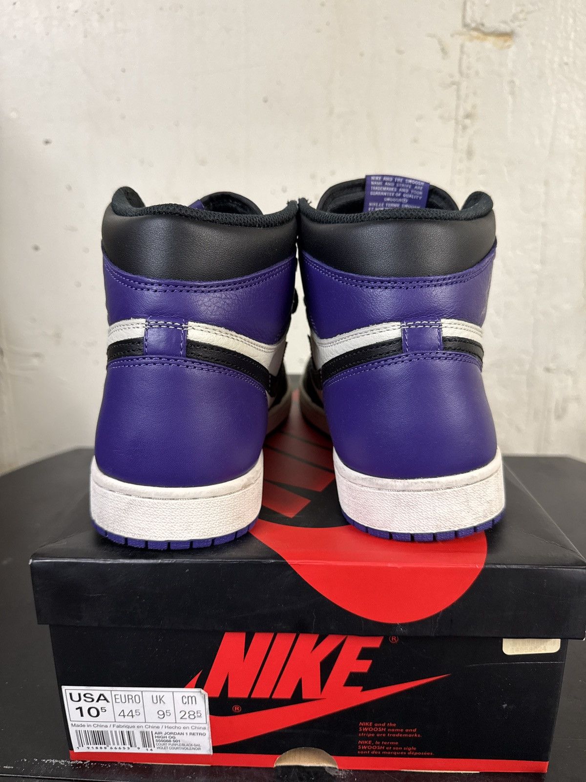 Jordan Brand × Nike Jordan 1 court purple Size US 10.5 / EU 43-44 - 3 Thumbnail