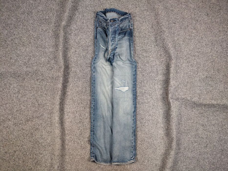 Levi's Levis 501 Patchwork Denim Distressed Jeans Vintage Style Size US 34 / EU 50 - 2 Thumbnail
