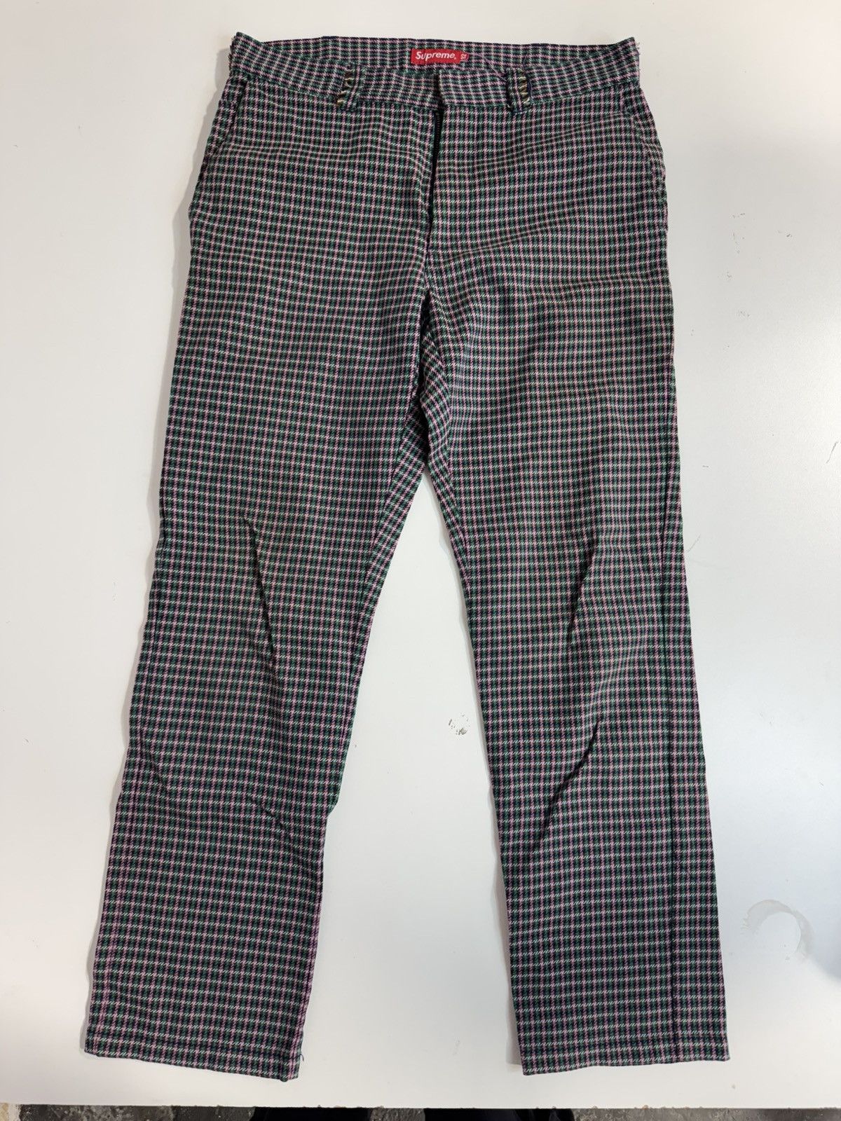 Supreme Plaid Pants | Grailed
