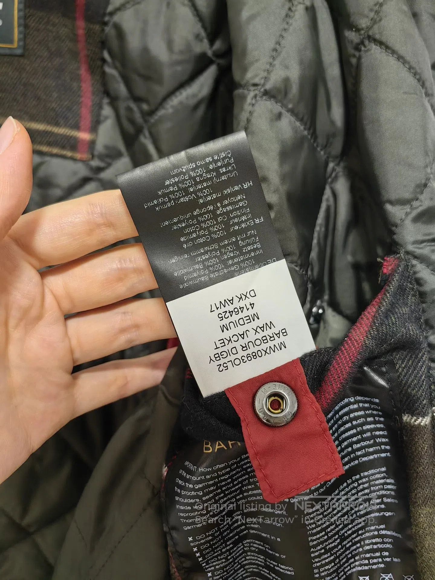 Barbour Barbour Digby Waxed Cotton Jacket. Size US M / EU 48-50 / 2 - 8 Thumbnail