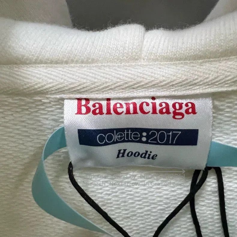 Balenciaga Balenciaga White Graphic Logo Hoodie. Size US M / EU 48-50 / 2 - 3 Thumbnail