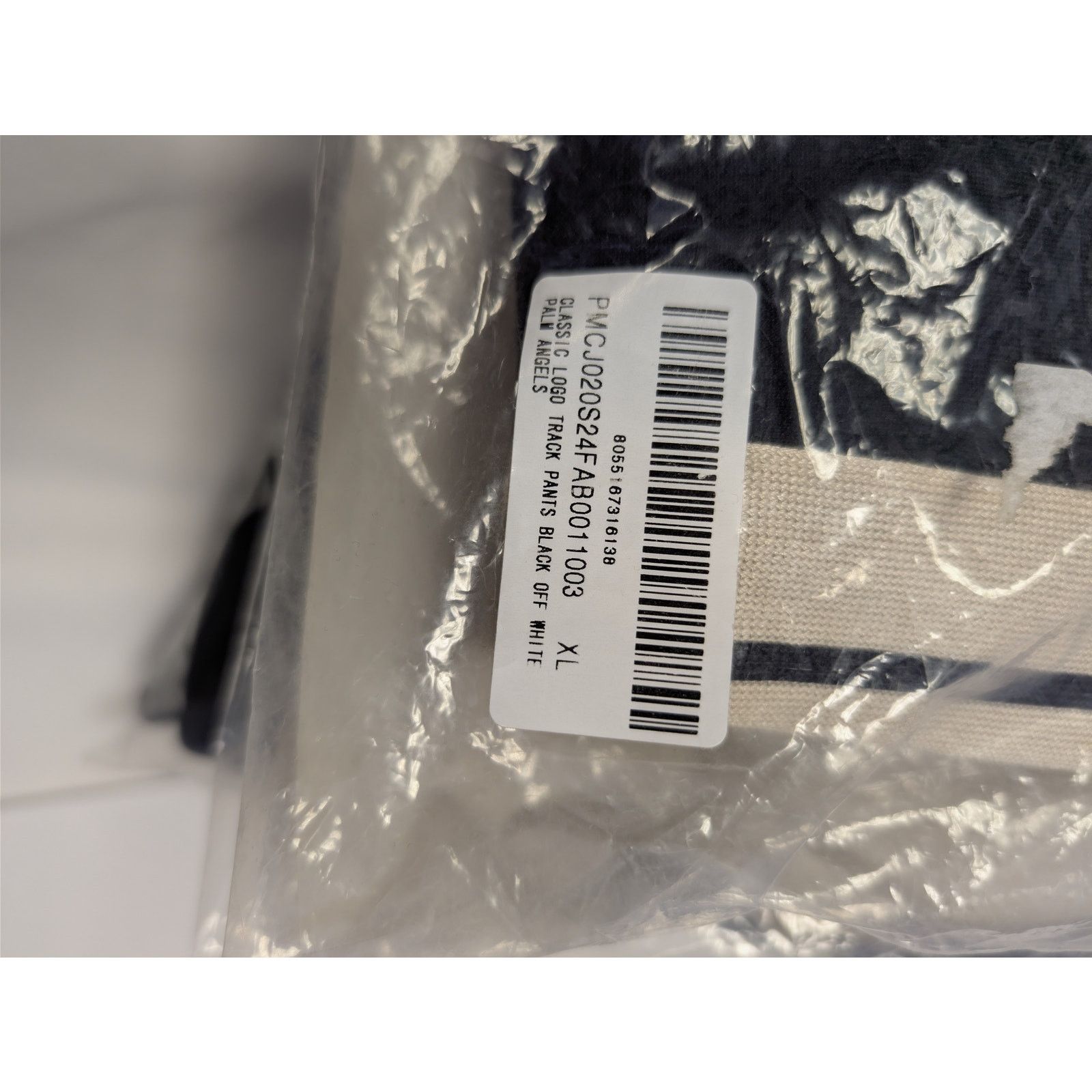 Palm Angels o1rshd1 Q:2 / Classic Logo Track Pants in Black / Off-White Size US 36 / EU 52 - 22 Thumbnail