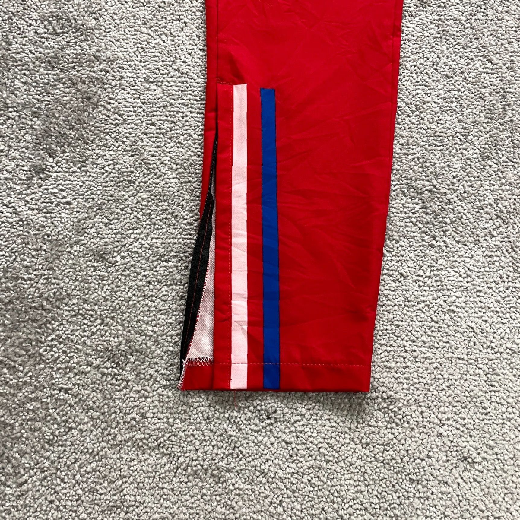 CB Sports BSN Sports Track Pants Men XS Red Tapered Ankle Zip Elastic Waist Basketball Football Size US 27 - 5 Thumbnail