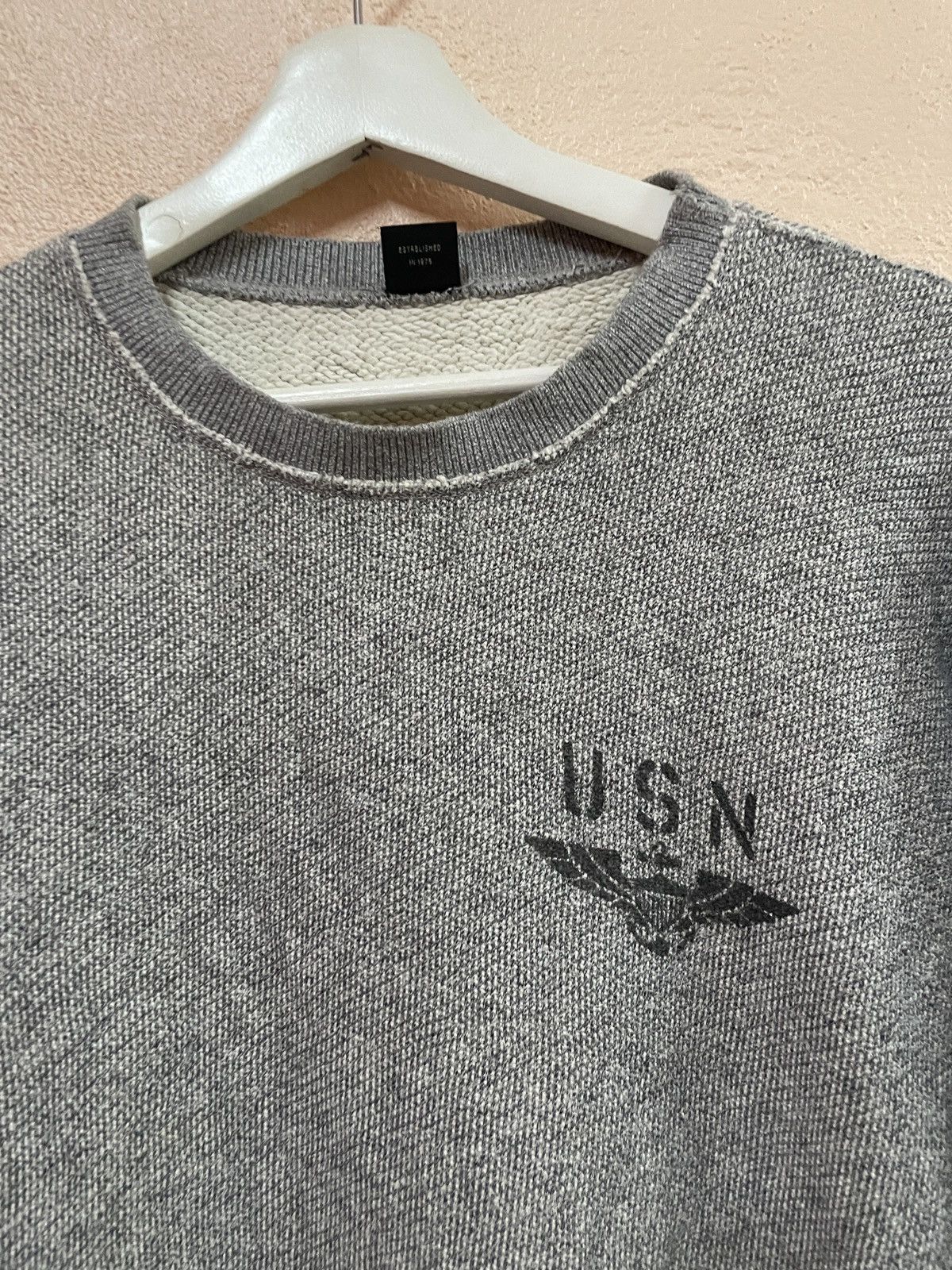 Avirex Avirex USN Stencil Military thermal Sweatshirt crewneck M Size US M / EU 48-50 / 2 - 1 Thumbnail