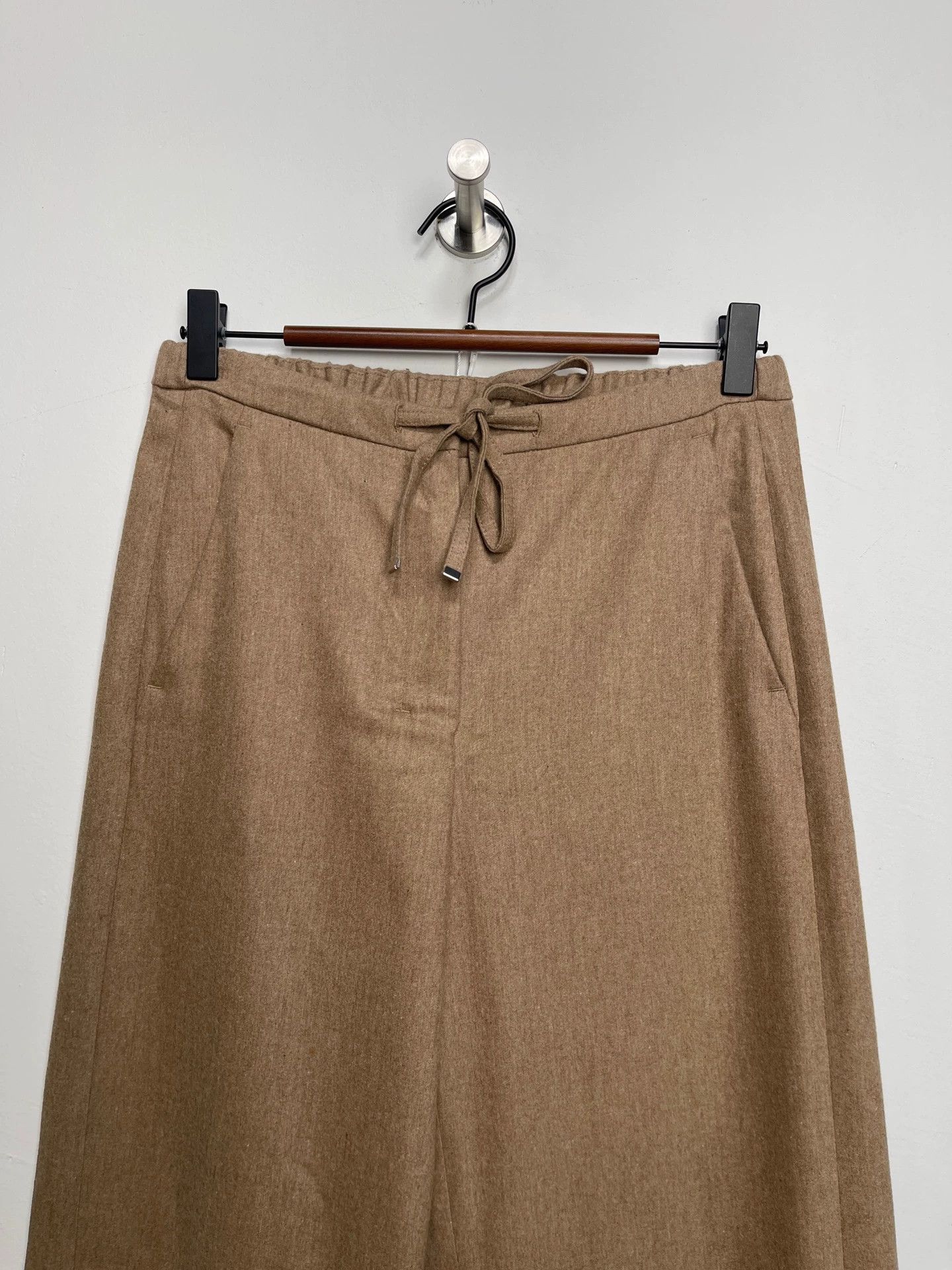 Max Mara MAX MARA Wool Wide-Leg Pants 34 Size 25" / US 0 / IT 36 - 3 Thumbnail