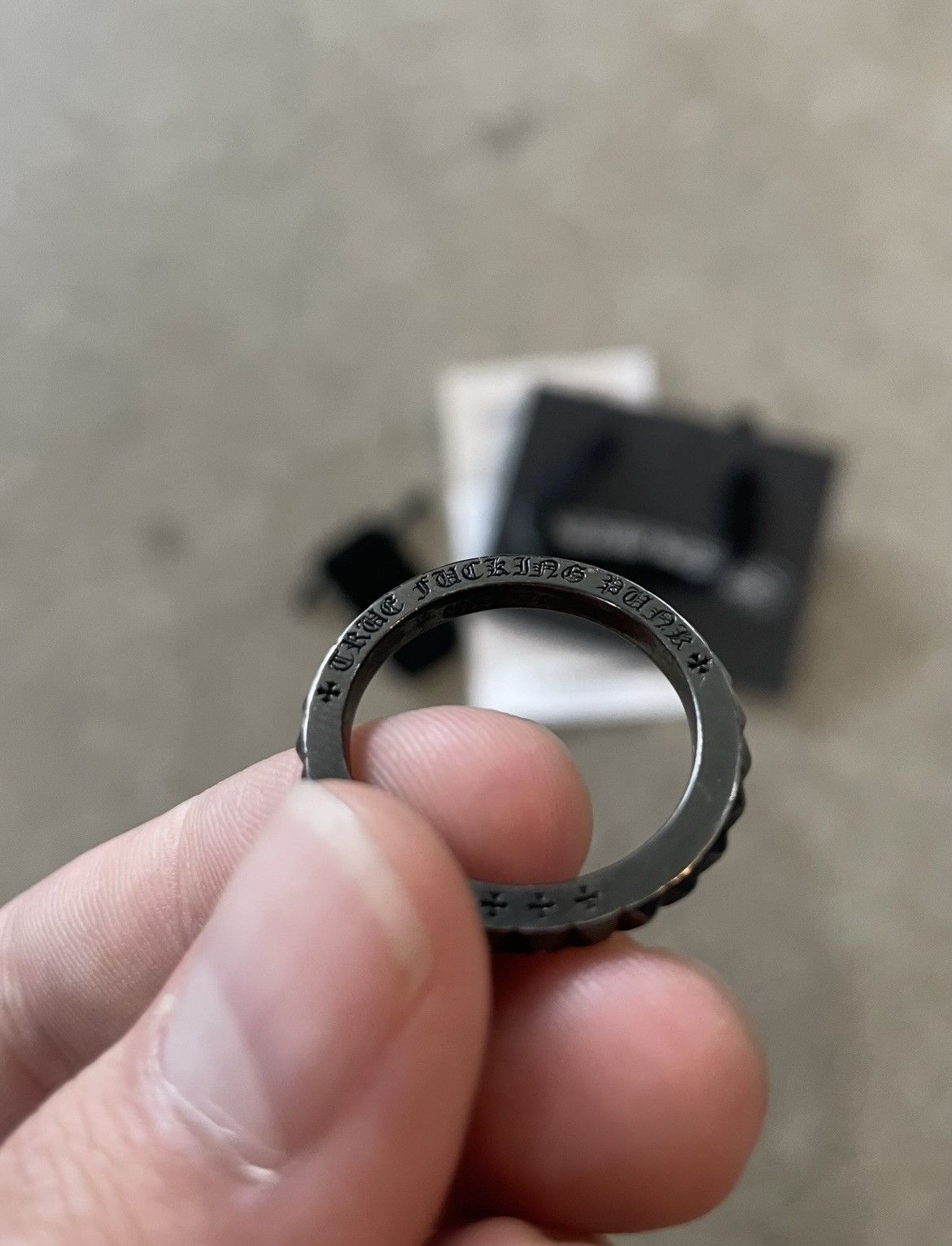 Chrome Hearts True Fucking Punk Ring | Grailed