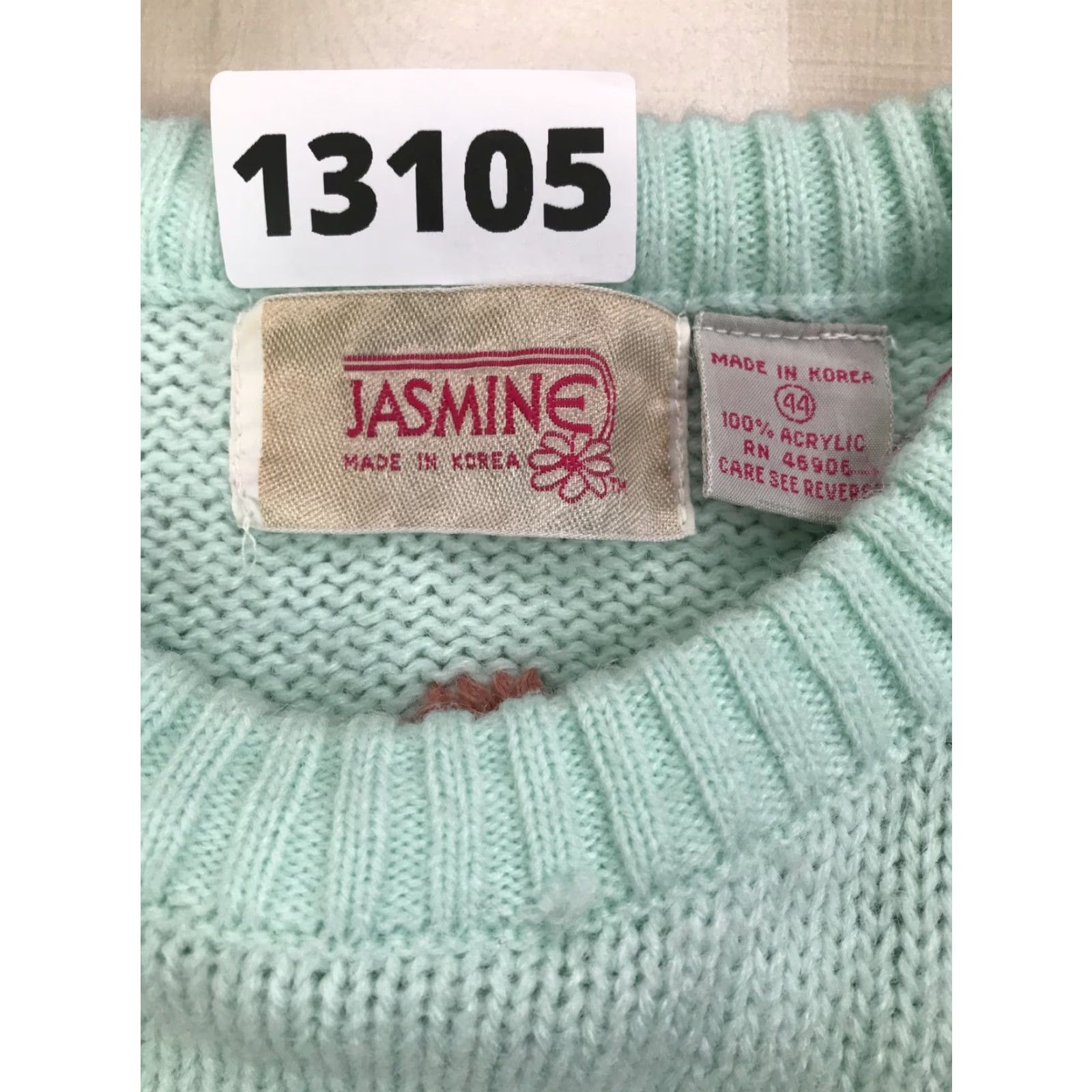 Vintage VINTAGE Jasmine Floral Embroidery Knit Sweater Size XL / US 12-14 / IT 48-50 - 3 Thumbnail