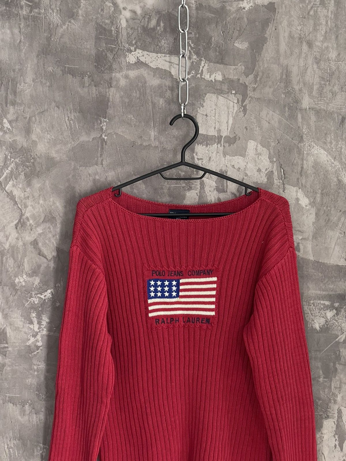 Polo Ralph Lauren × Vintage Vintage Polo Ralph Lauren USA Knit Sweater Size M / US 6-8 / IT 42-44 - 2 Thumbnail