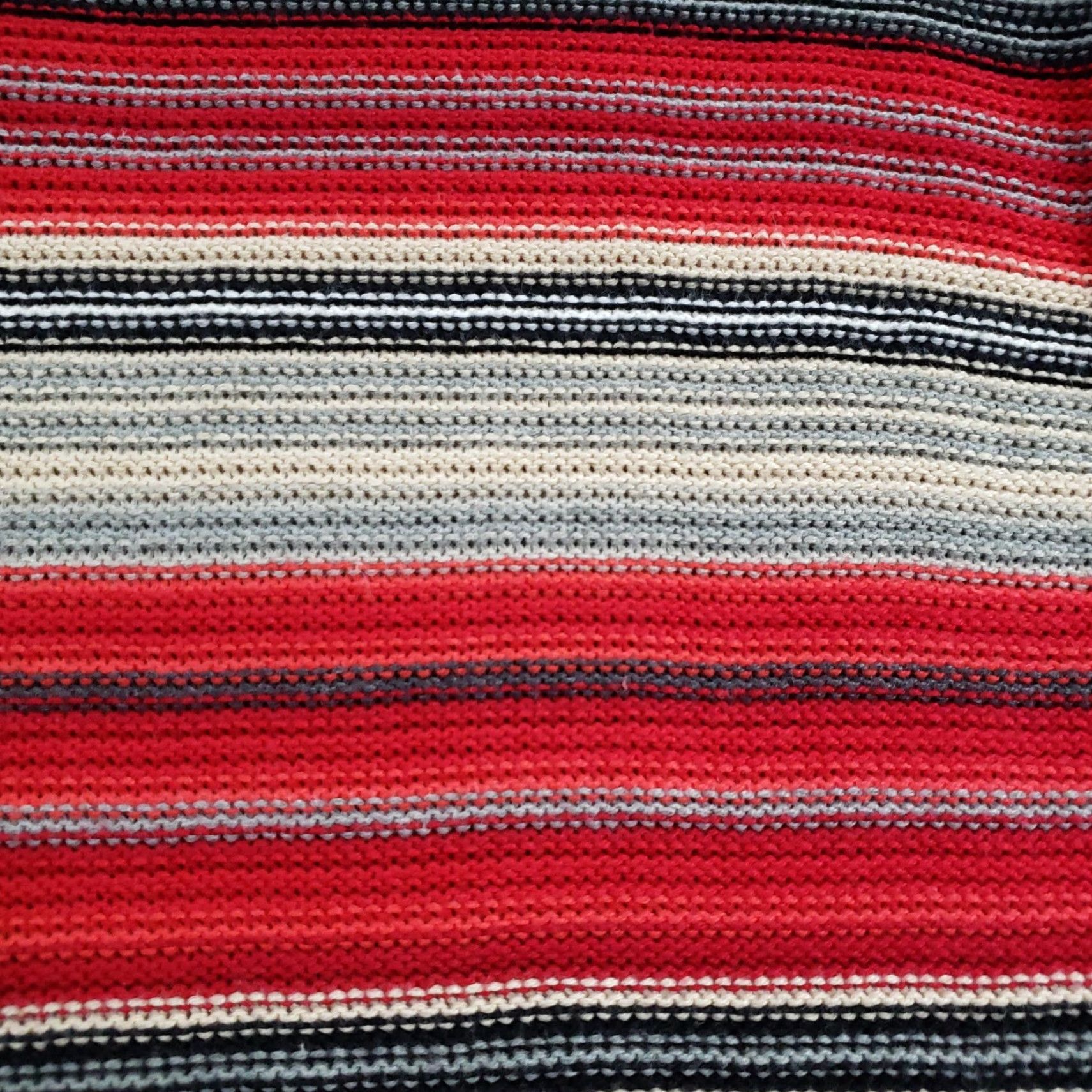 Ralph Lauren Lauren Ralph Lauren Sweater Womens Medium Red Gray Long Open-Knit Boat Neck Size M / US 6-8 / IT 42-44 - 8 Thumbnail