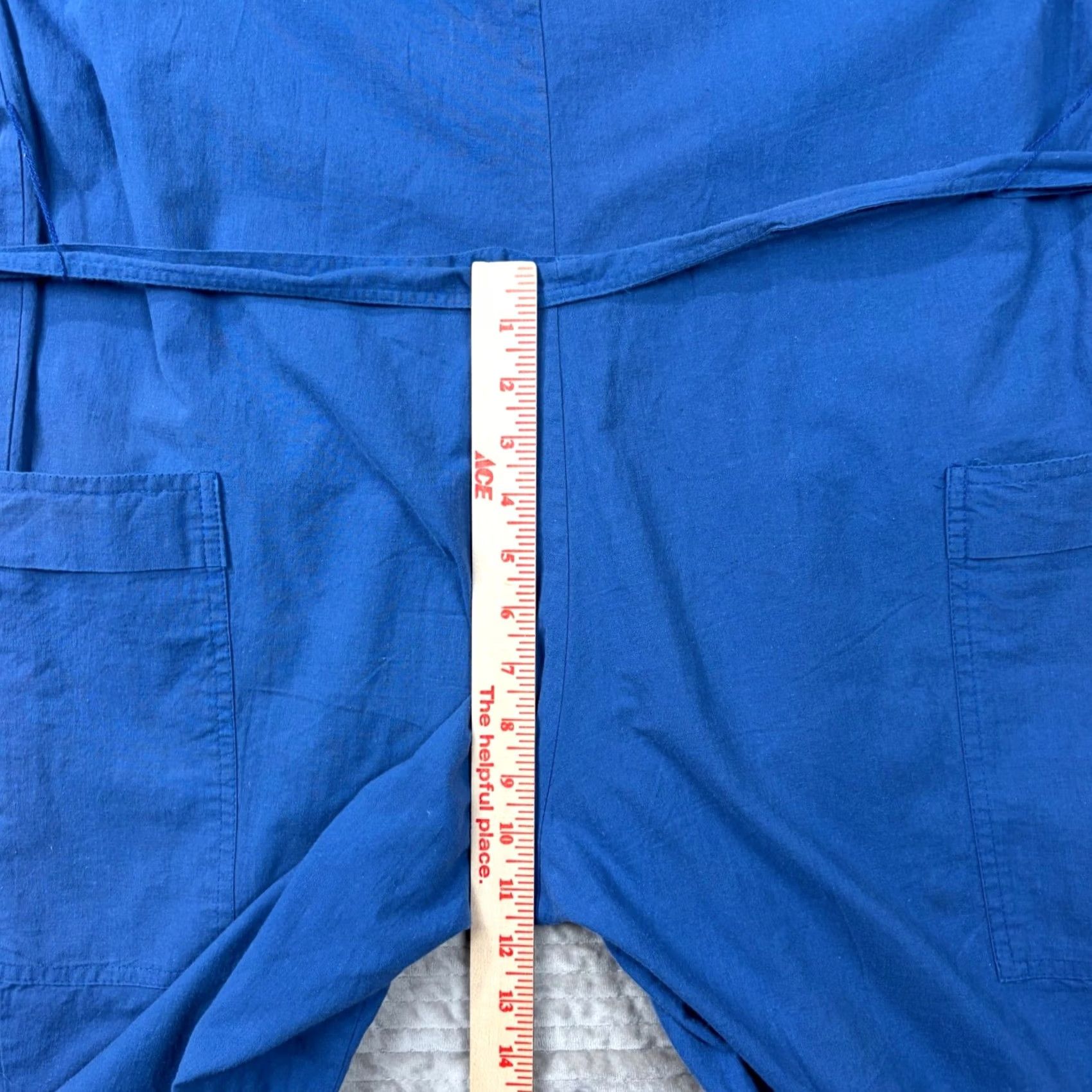 Vintage VINTAGE d. Frank Blue Cotton Jumpsuit Womens 10 Utility Boiler Suit Made in USA Size 32" / US 10 / IT 46 - 6 Thumbnail