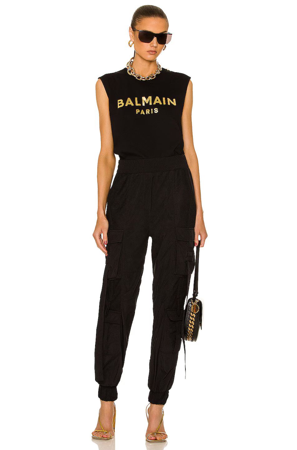 Balmain o1y0625 Cargo Pant in Black Size 28" / US 6 / IT 42 - 4 Thumbnail
