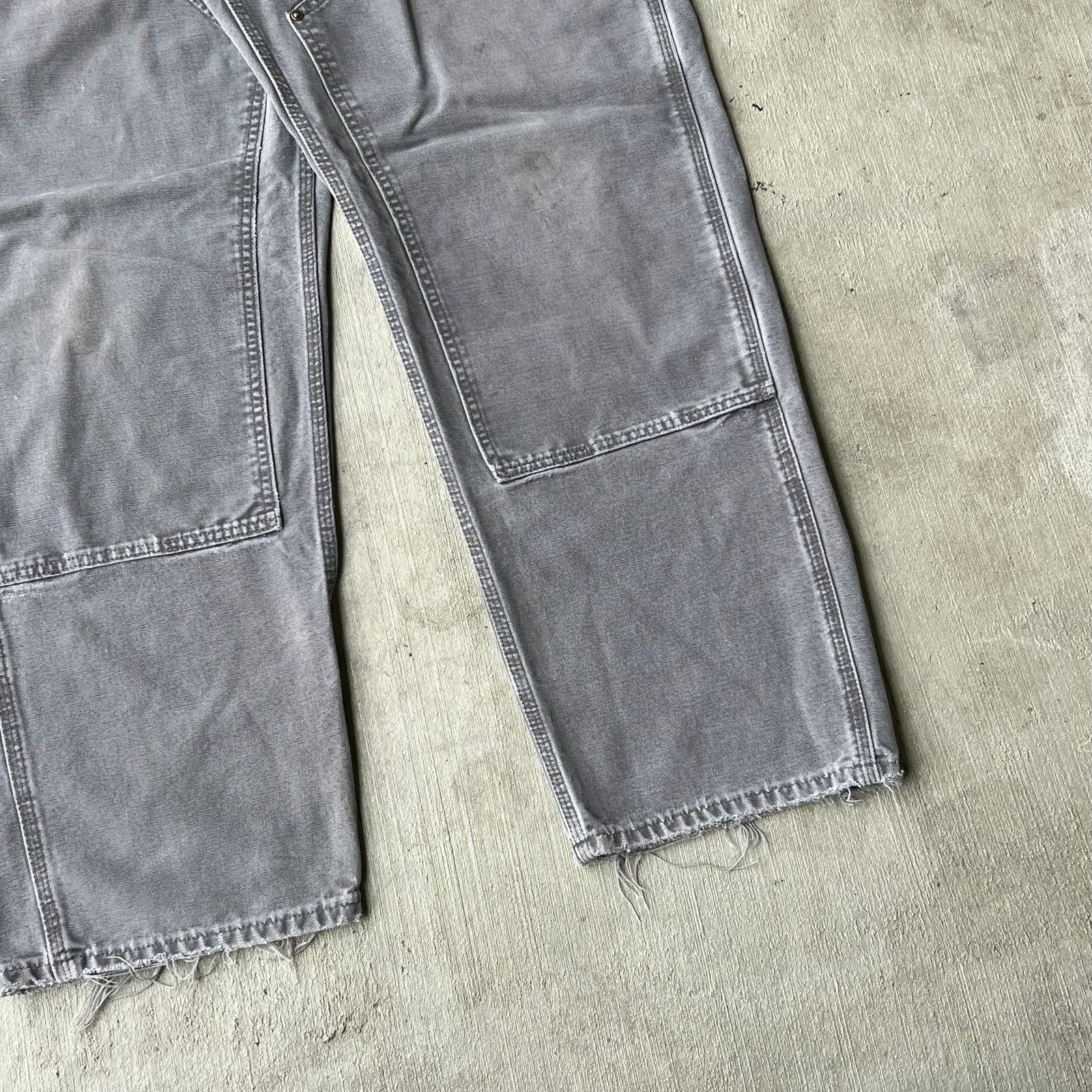 Carhartt × Vintage Carhartt faded gray double knee work wear carpenter pants Size US 35 - 8 Thumbnail