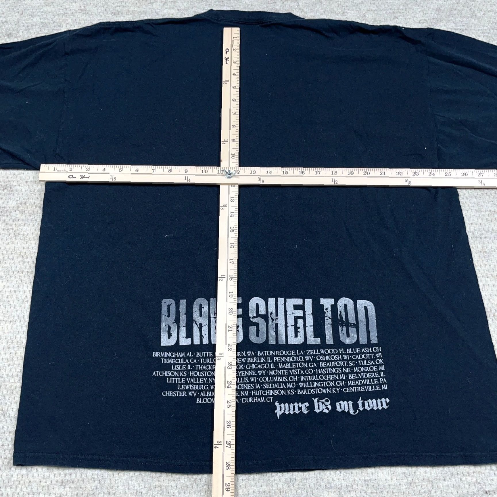 Gildan VINTAGE Blake Shelton Shirt Men 2XL Black T-Shirt Band Graphic Print Crew Neck Short Sleeve Gildan Size US XXL / EU 58 / 5 - 7 Thumbnail