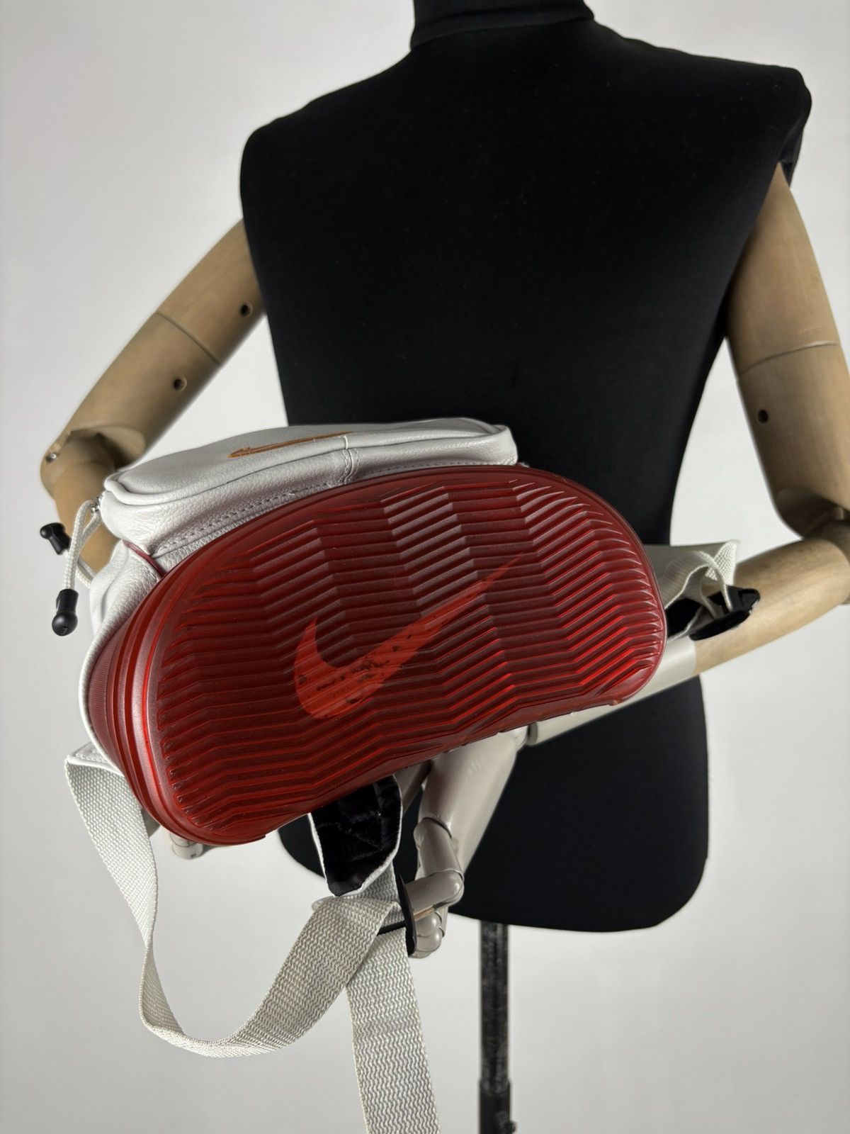 Nike Retro 90’s AIR Leather Bubble Double Big Swoosh Utility Backpack Mini Bag Size ONE SIZE - 7 Thumbnail
